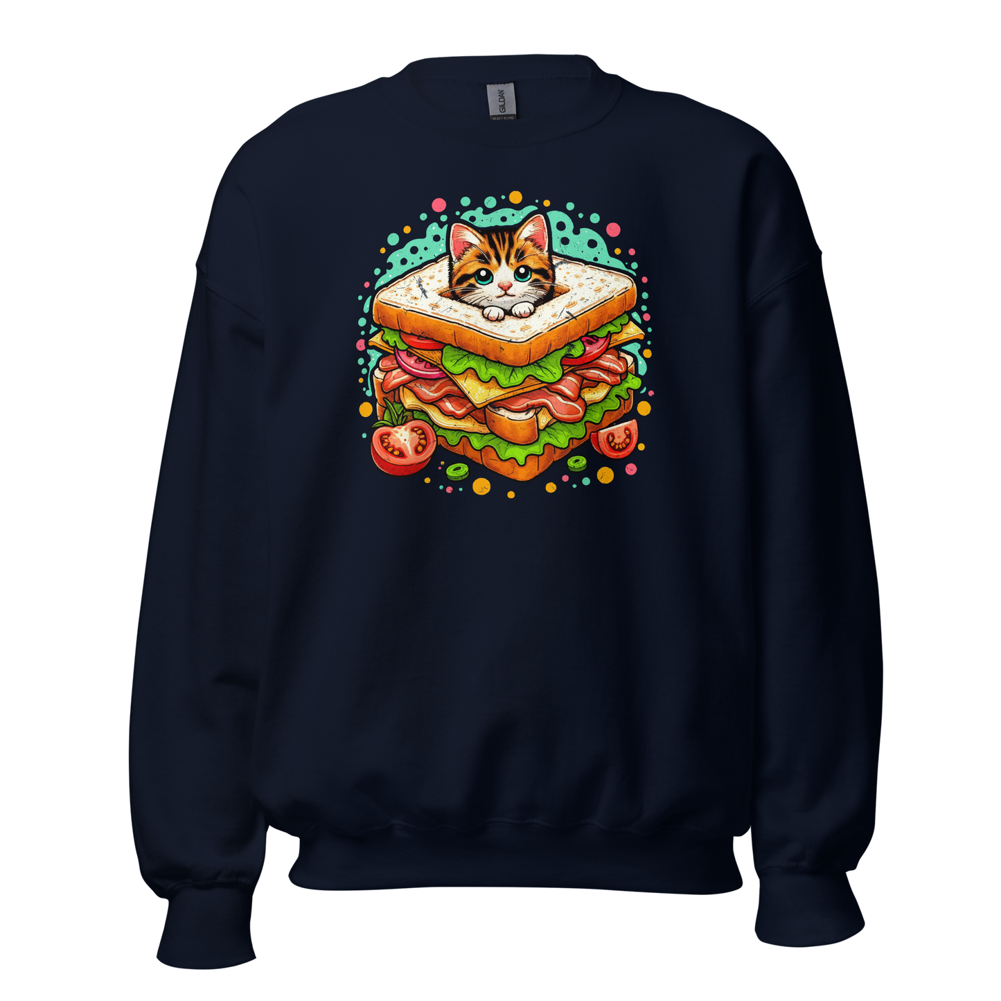 Kitten in a Sandwich - Preshrunk Sweatshirt