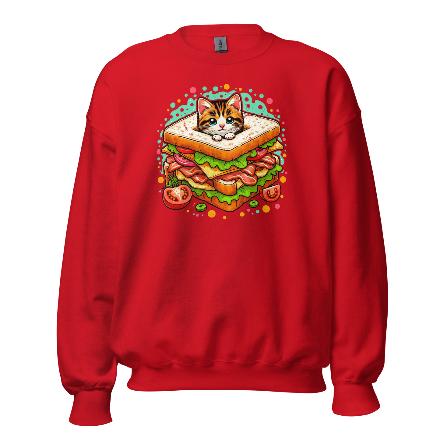 Kitten in a Sandwich - Preshrunk Sweatshirt