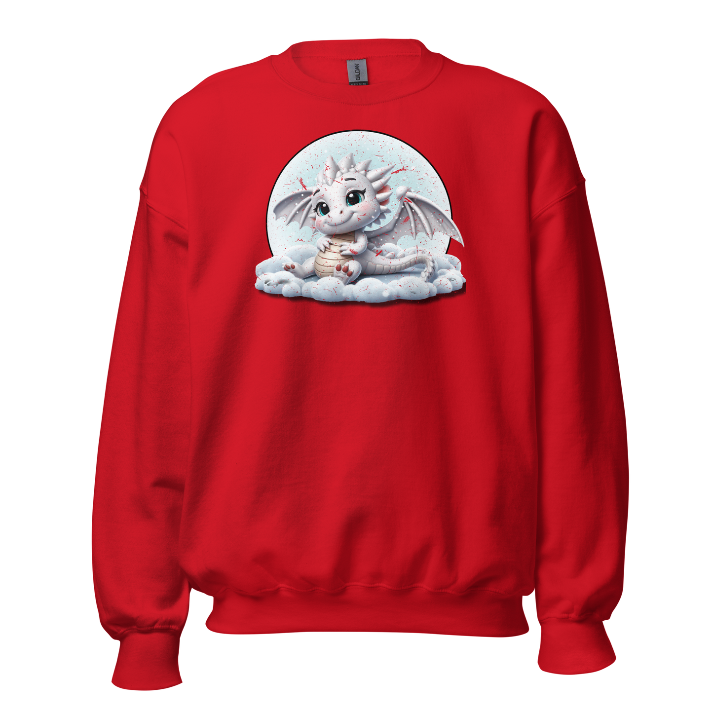 White Dragon in the Clouds - Preshrunk Sweatshirt