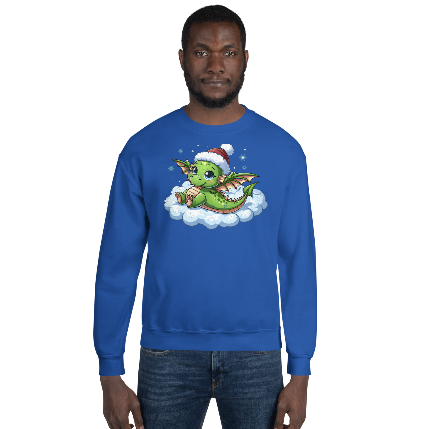 Green Dragon in the Clouds - Preshrunk Sweatshirt