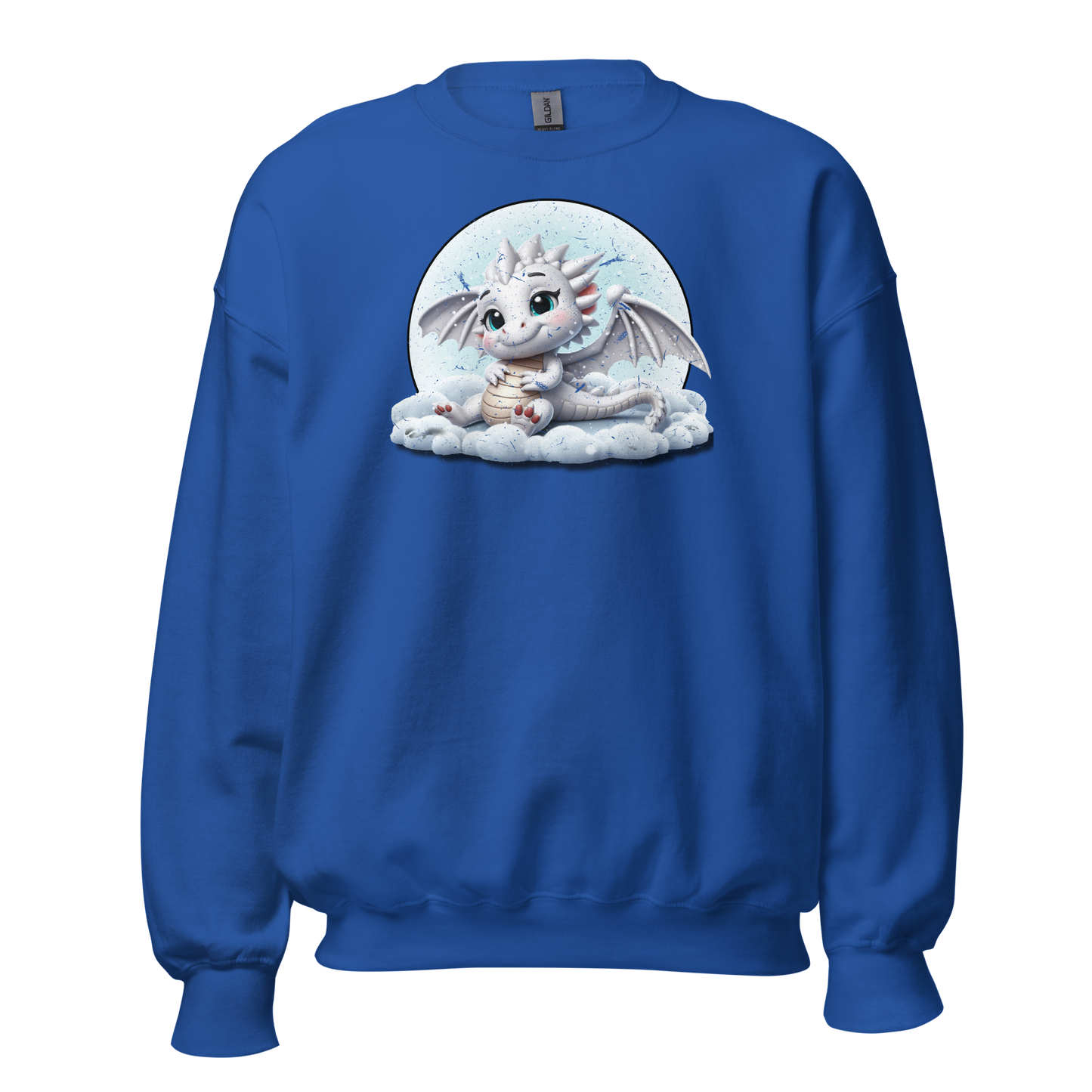 White Dragon in the Clouds - Preshrunk Sweatshirt