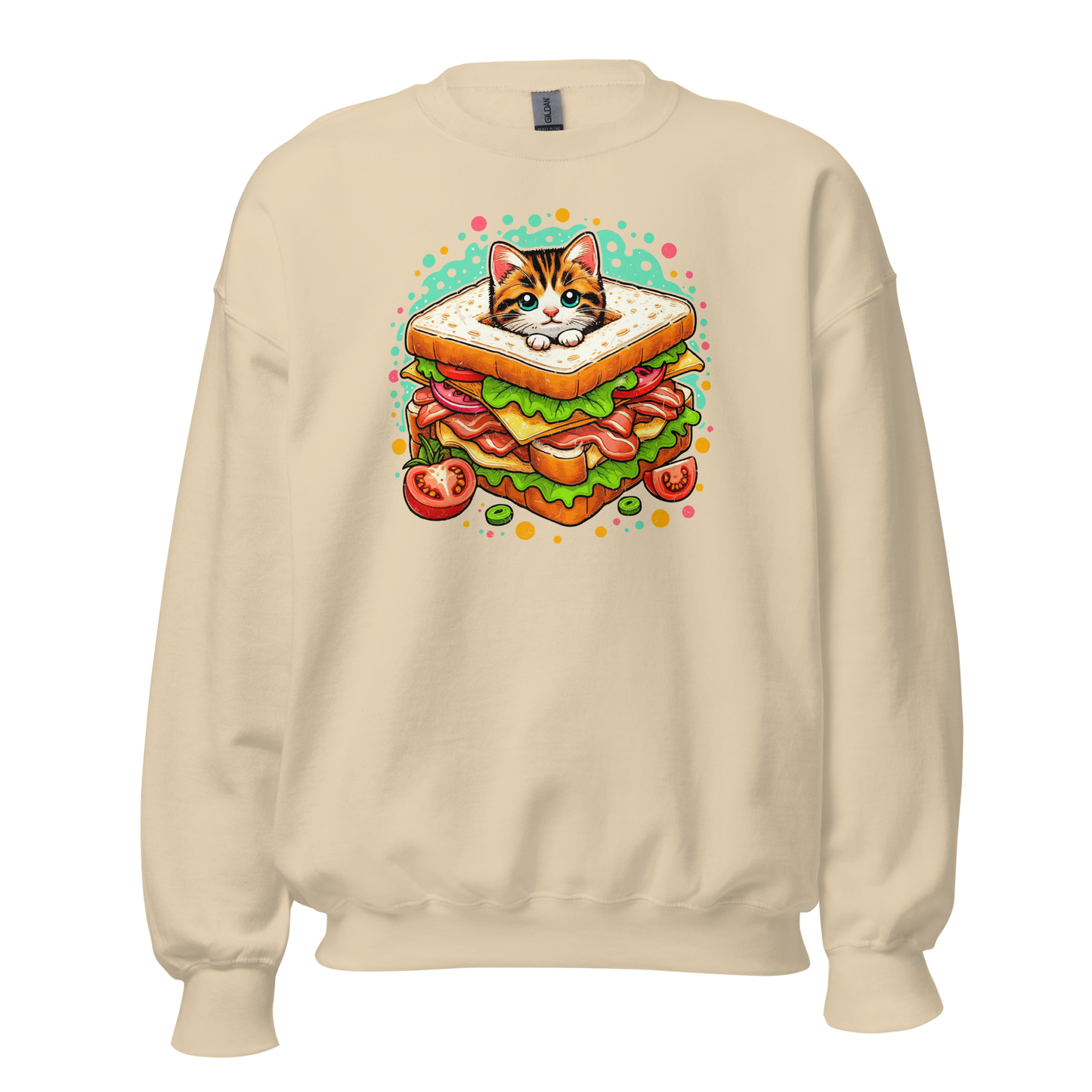 Kitten in a Sandwich - Preshrunk Sweatshirt