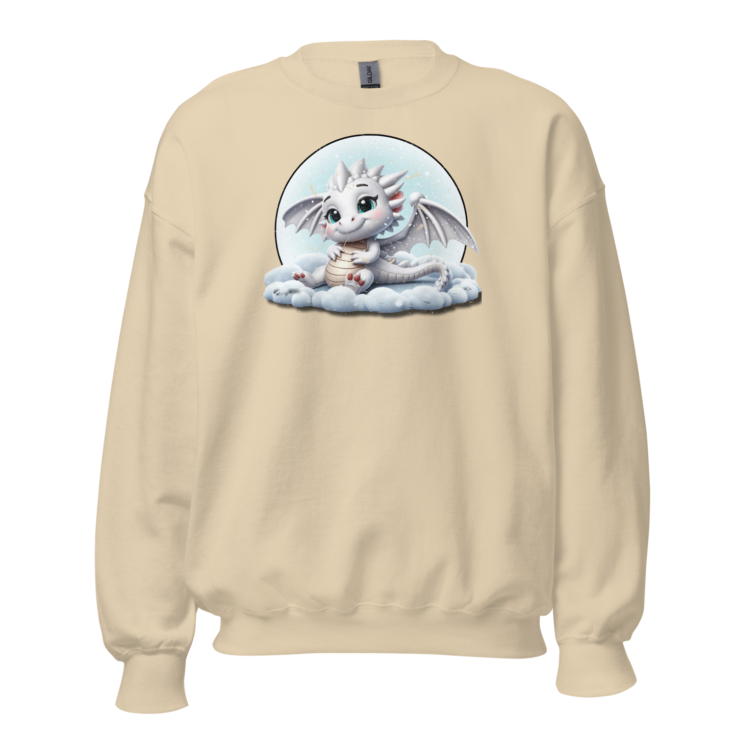 White Dragon in the Clouds - Preshrunk Sweatshirt
