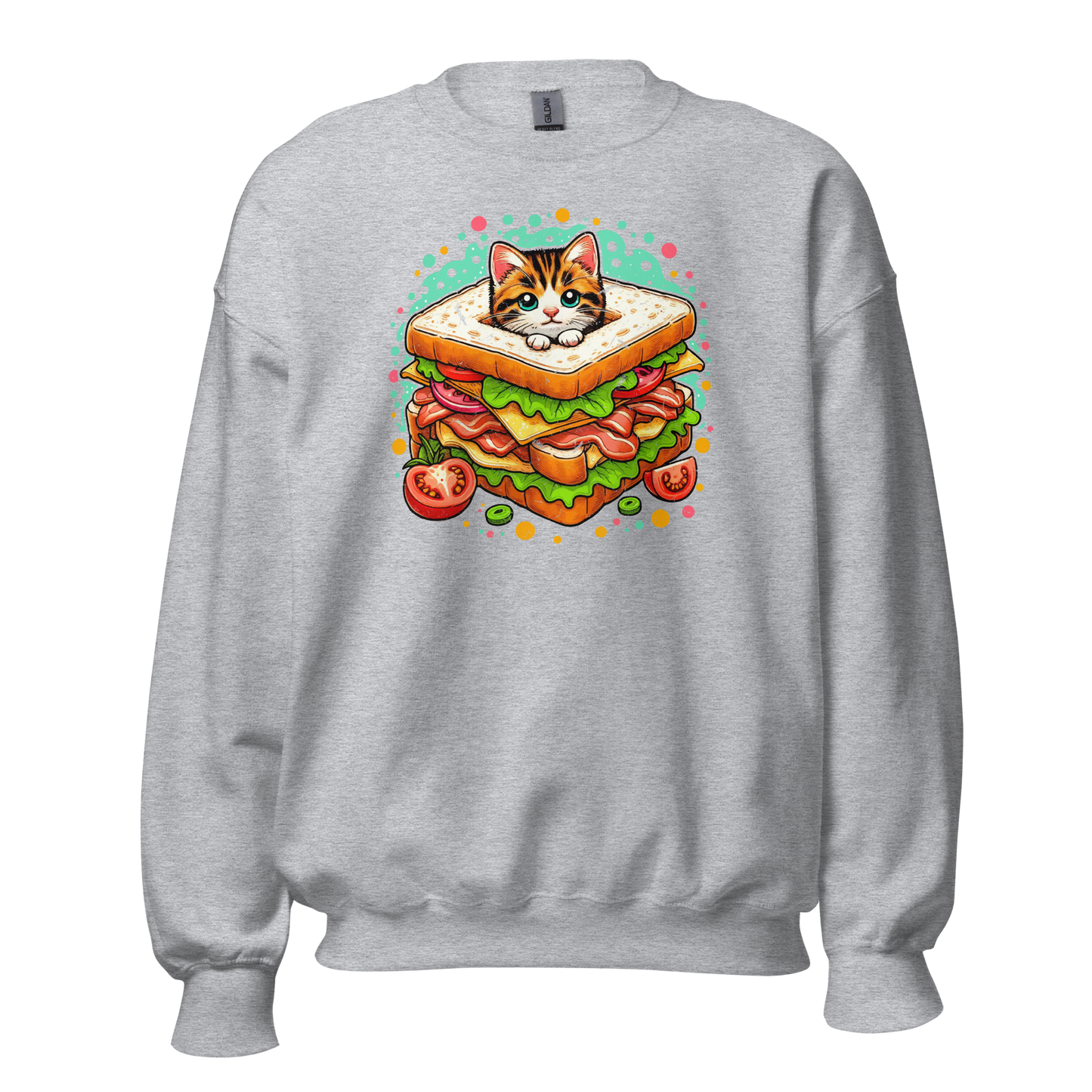Kitten in a Sandwich - Preshrunk Sweatshirt