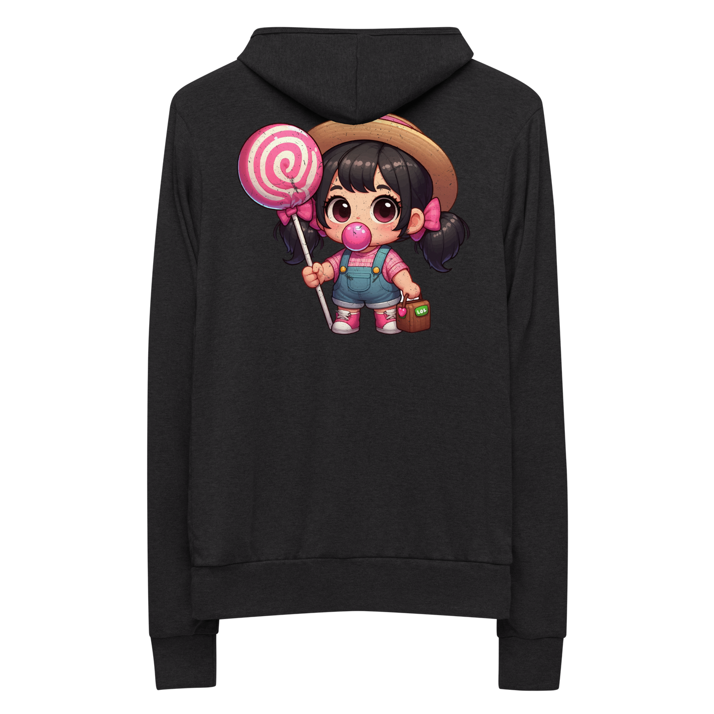 Pigtails and Lolipops - Lightweight Zip Hoodie