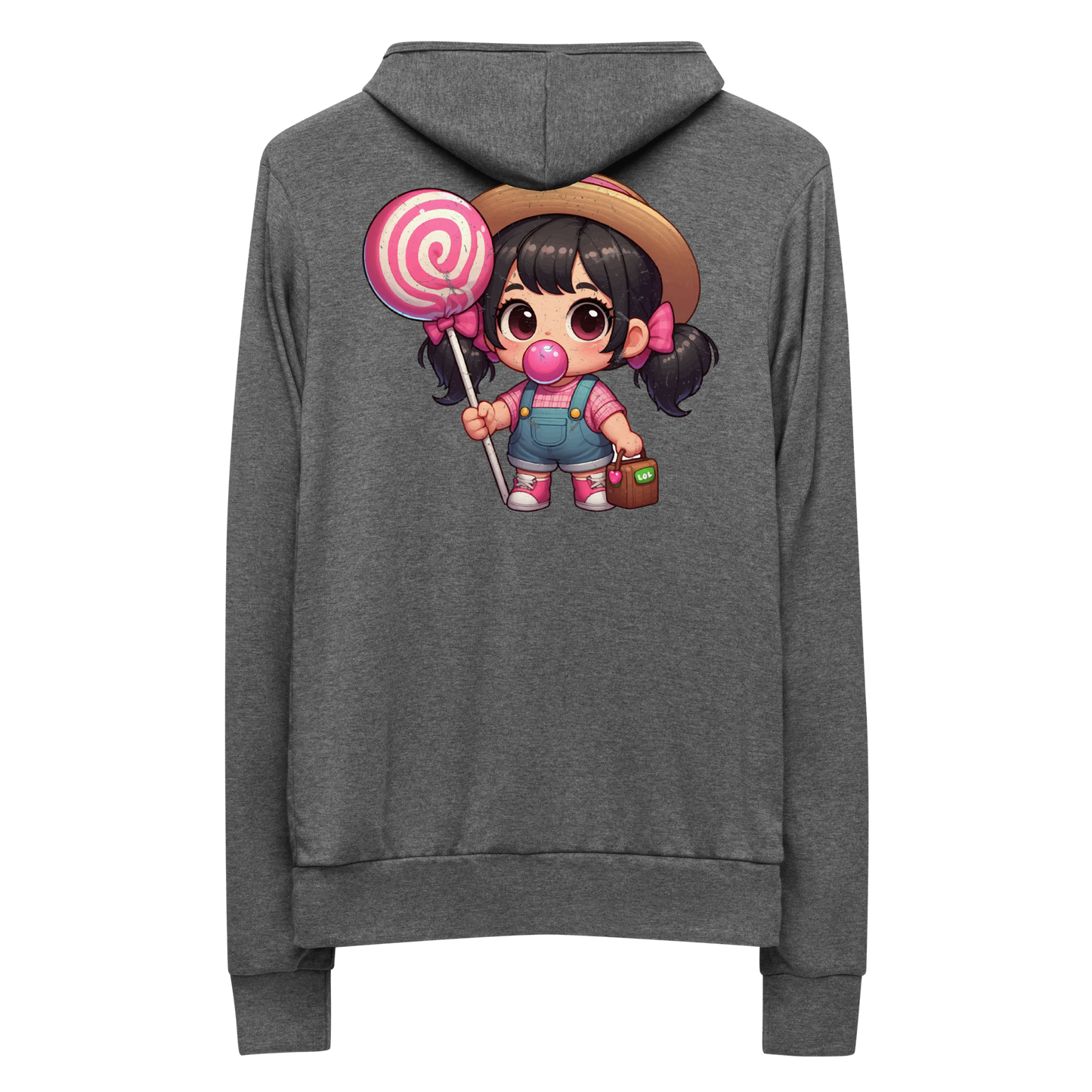 Pigtails and Lolipops - Lightweight Zip Hoodie