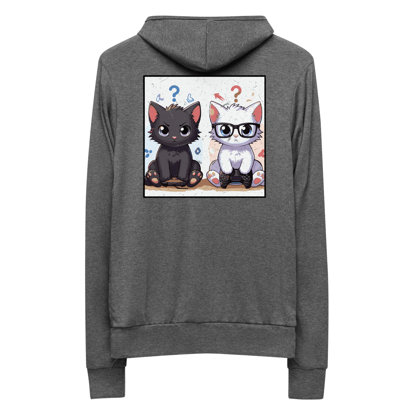 Gamer Kittens - Brothers - Lightweight Zip Hoodie