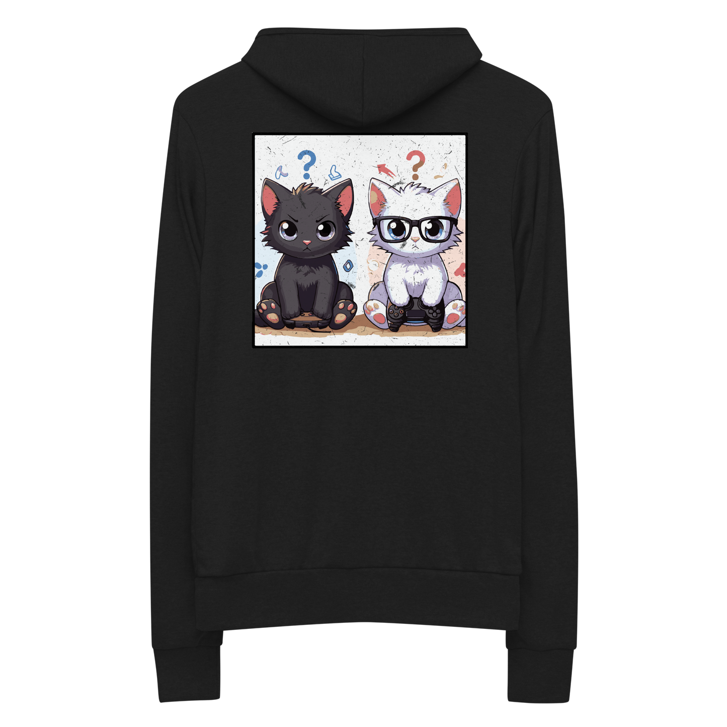 Gamer Kittens - Brothers - Lightweight Zip Hoodie