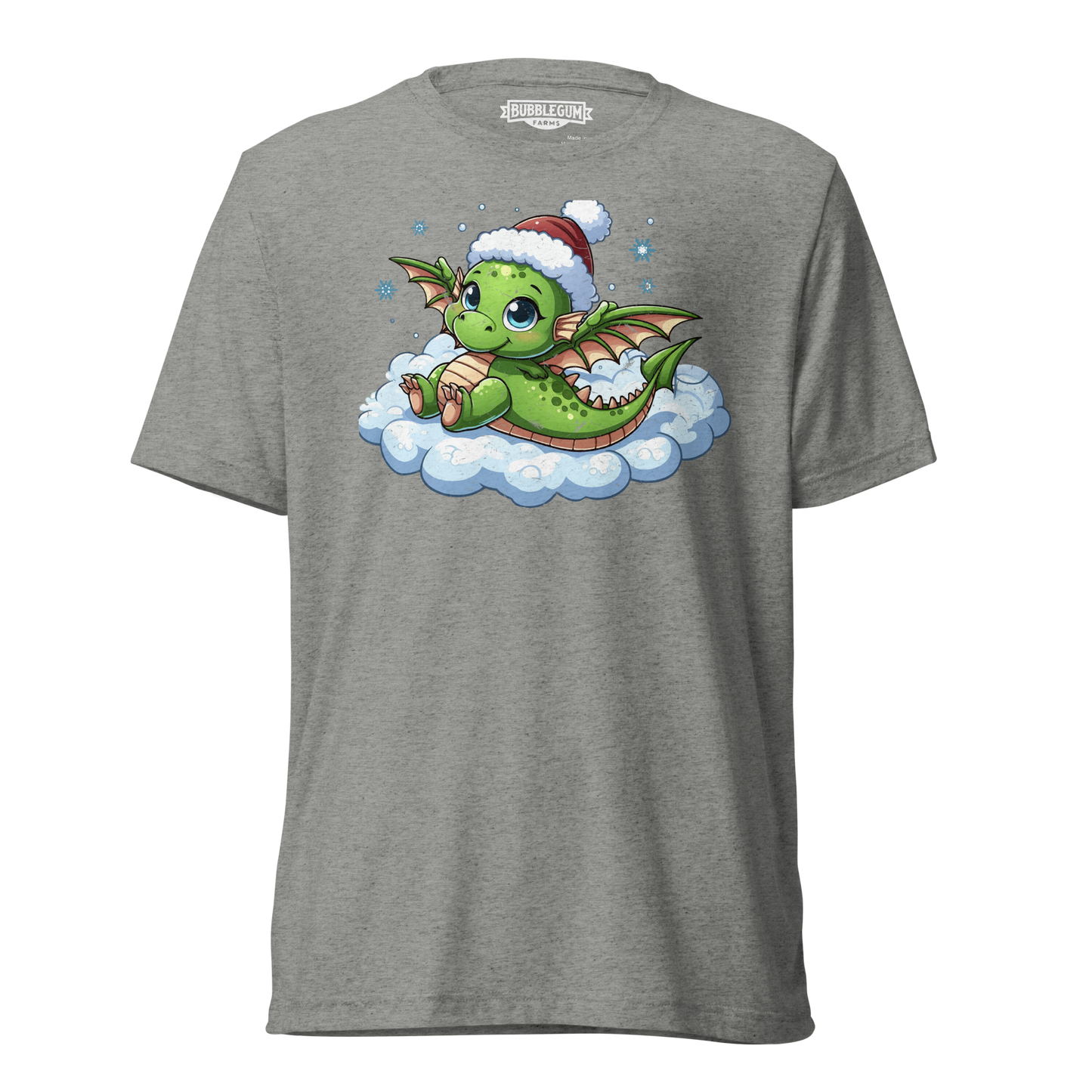 Green Dragon in the Clouds - Unisex Triblend Tee