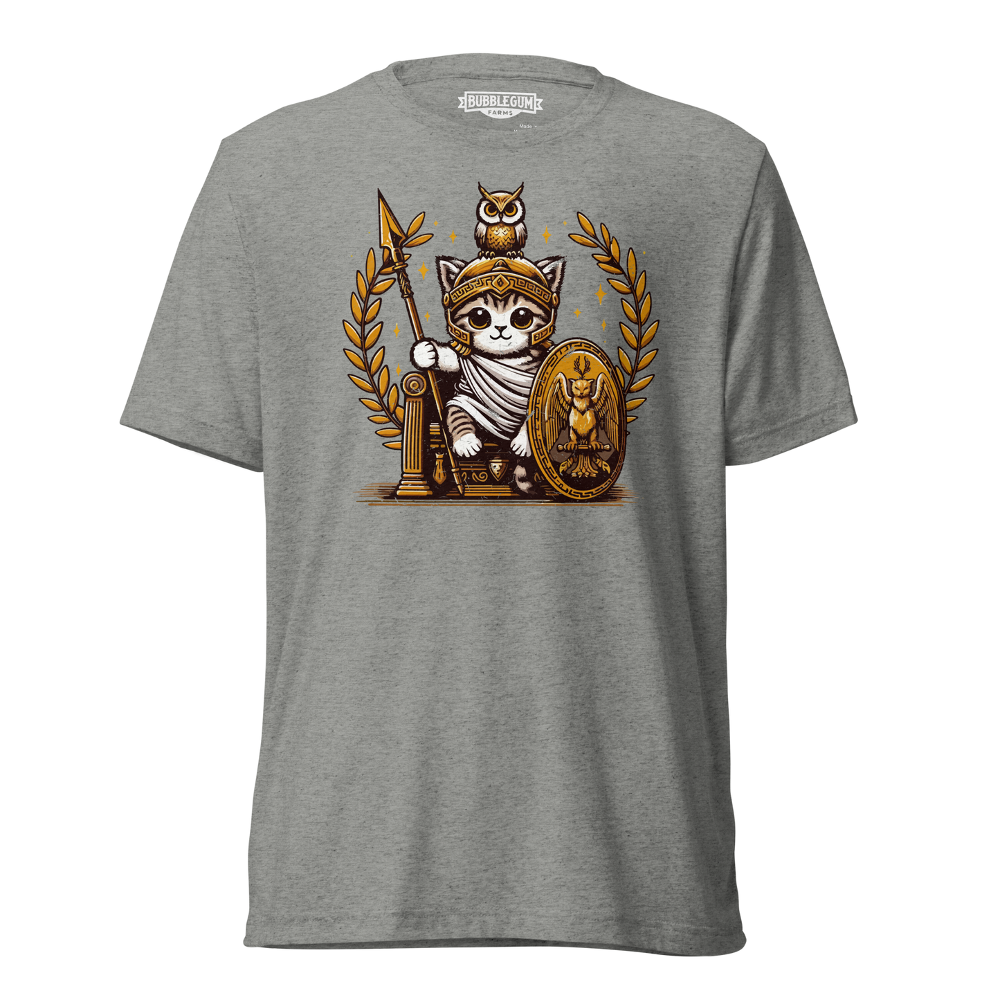 Roman Kitten with Owl - Unisex Triblend