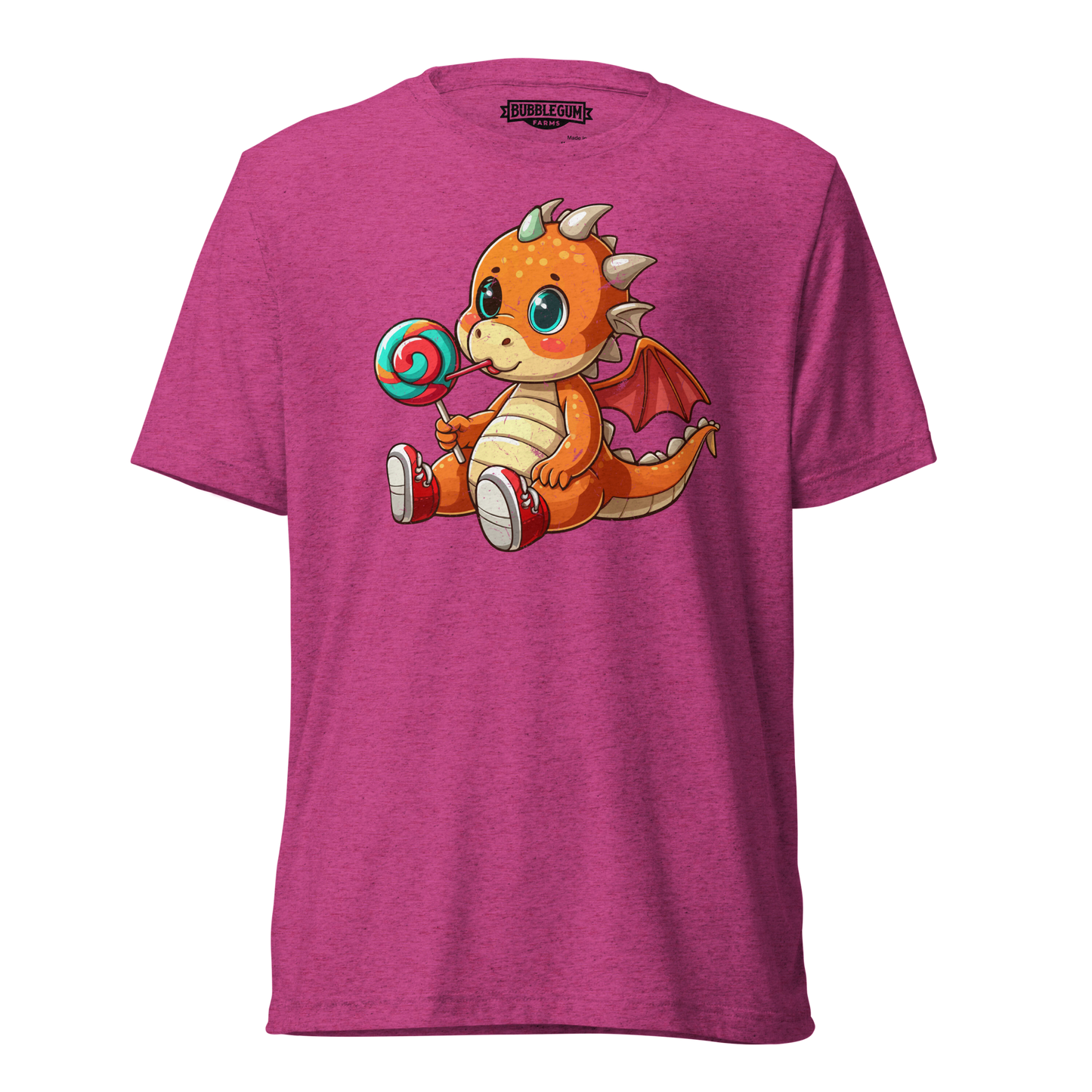 Baby Dragon with Lolipop - Unisex Triblend Tee