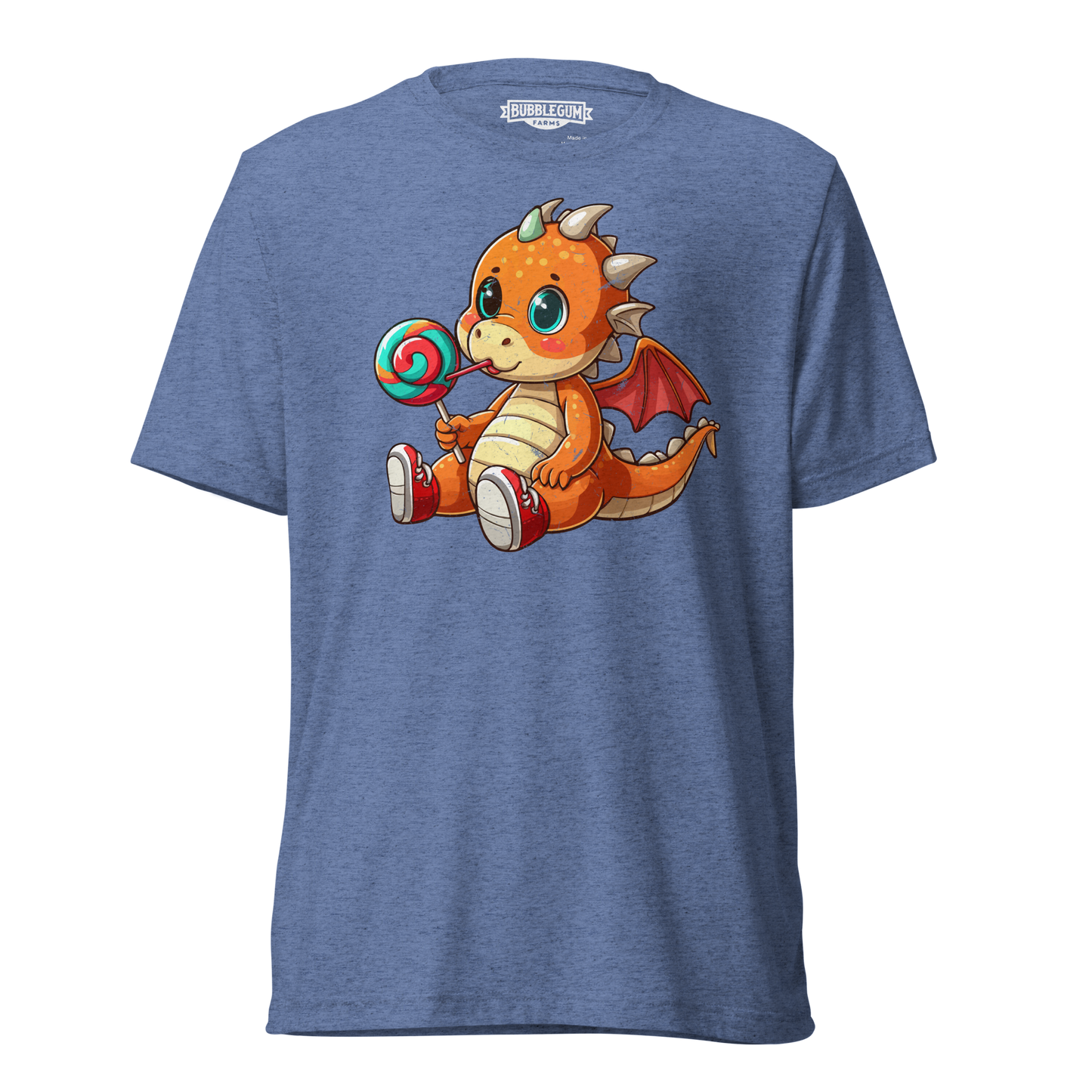 Baby Dragon with Lolipop - Unisex Triblend Tee