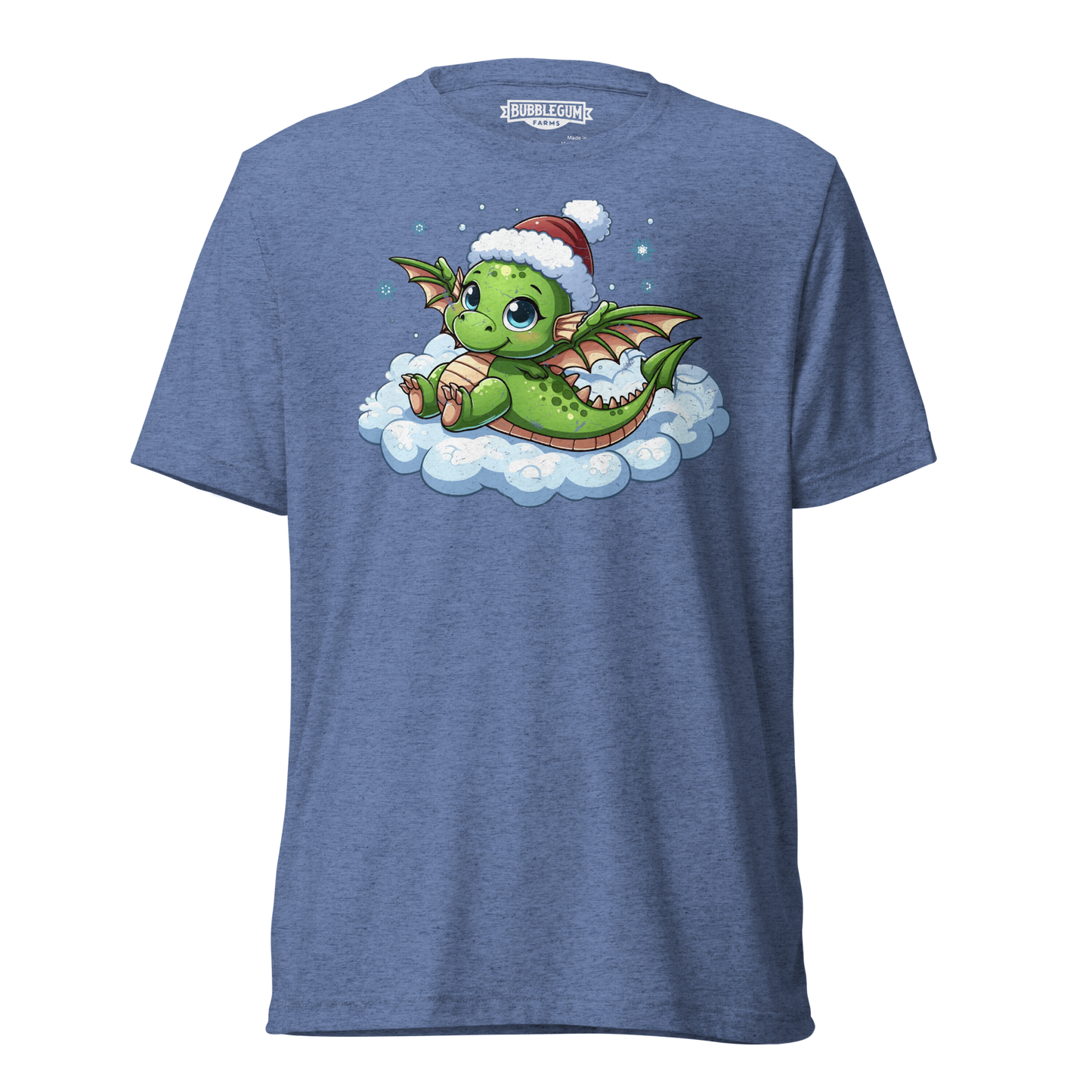 Green Dragon in the Clouds - Unisex Triblend Tee