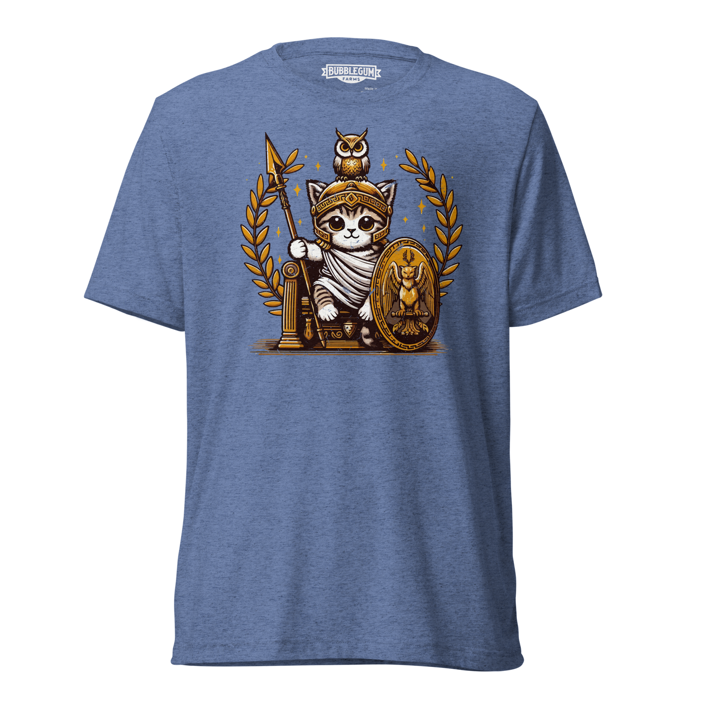 Roman Kitten with Owl - Unisex Triblend