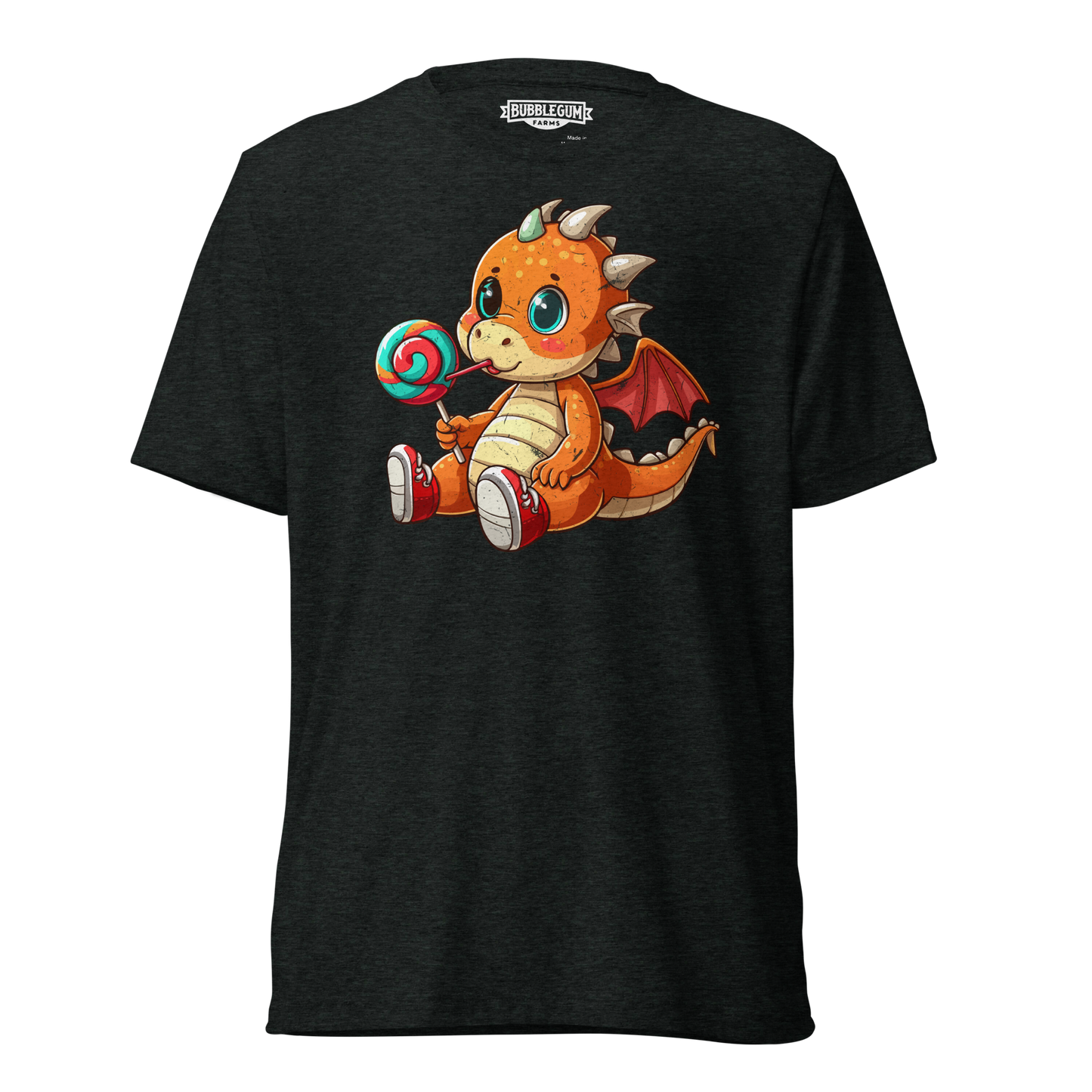 Baby Dragon with Lolipop - Unisex Triblend Tee