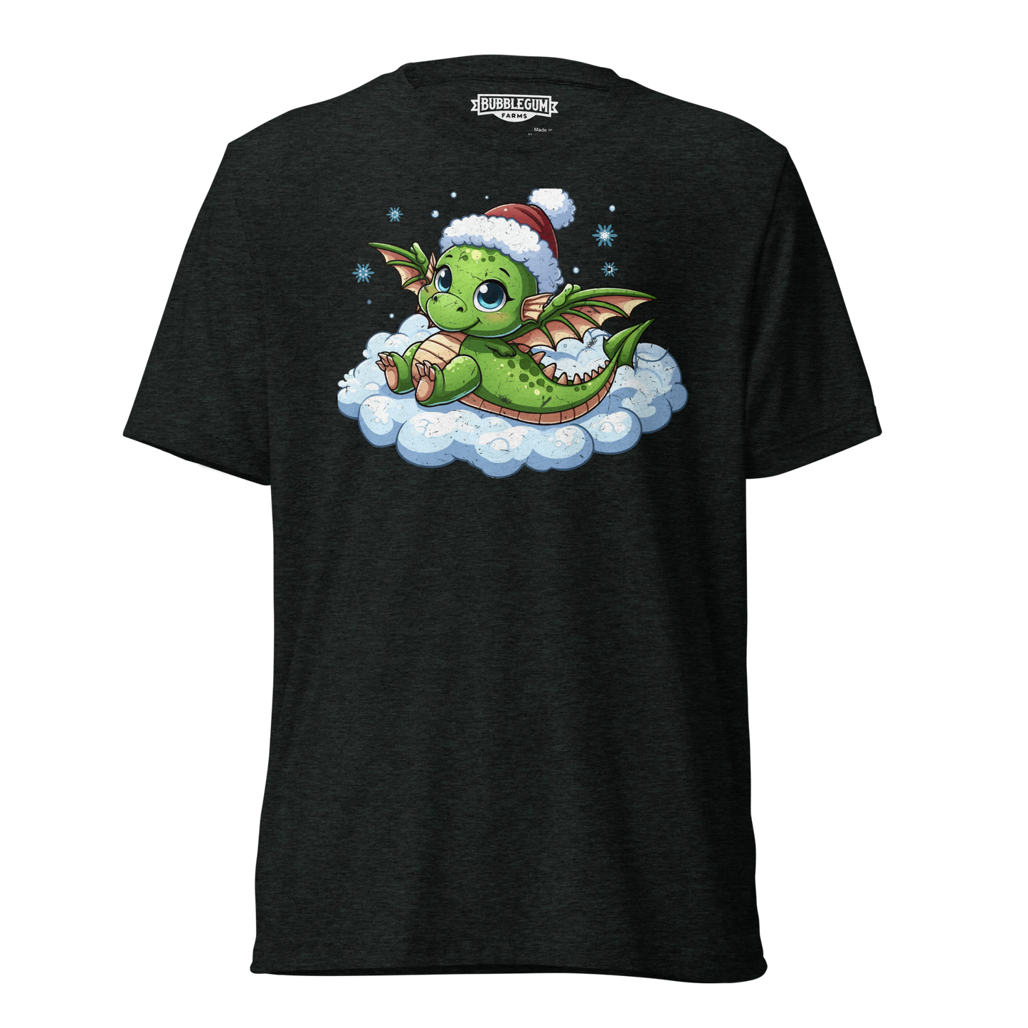 Green Dragon in the Clouds - Unisex Triblend Tee