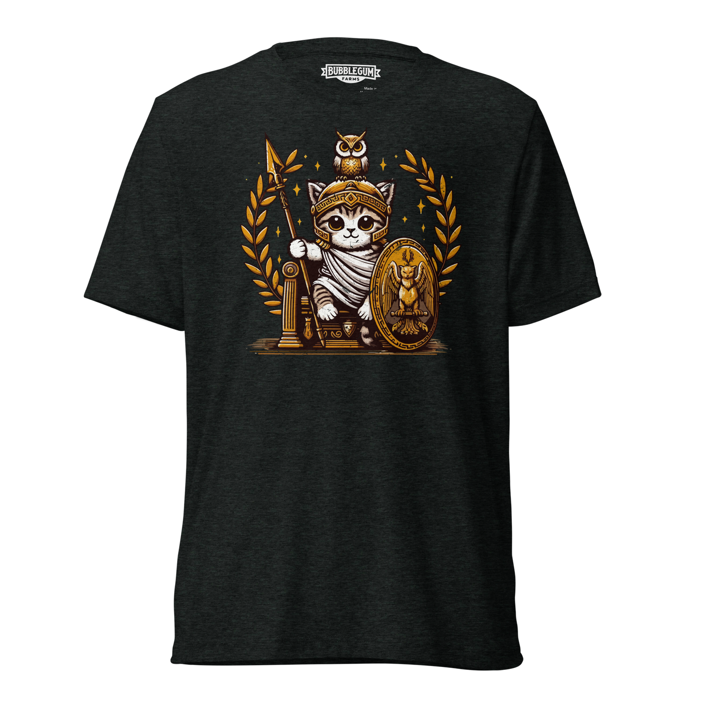 Roman Kitten with Owl - Unisex Triblend