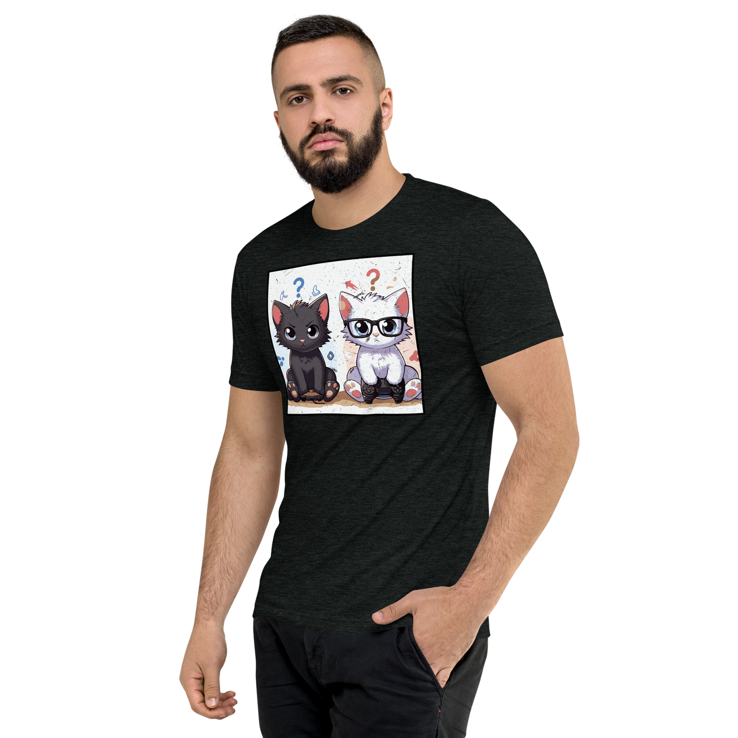 Gamer Kittens - Brothers - Unisex Triblend Tee