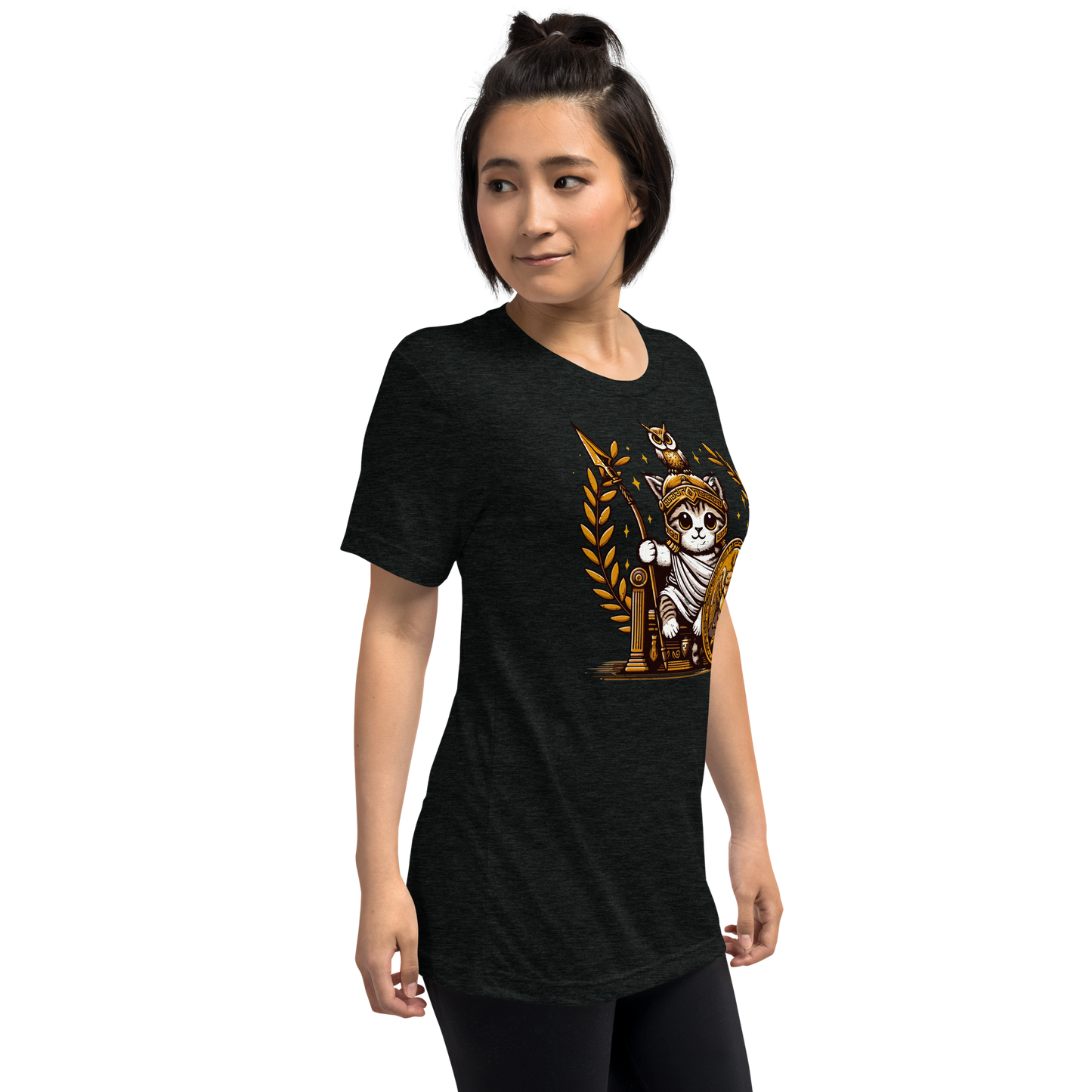 Roman Kitten with Owl - Unisex Triblend
