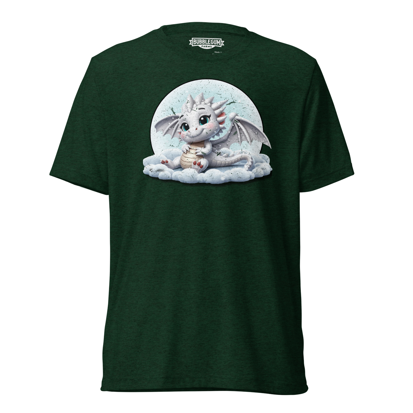 White Dragon in the Clouds - Unisex Triblend