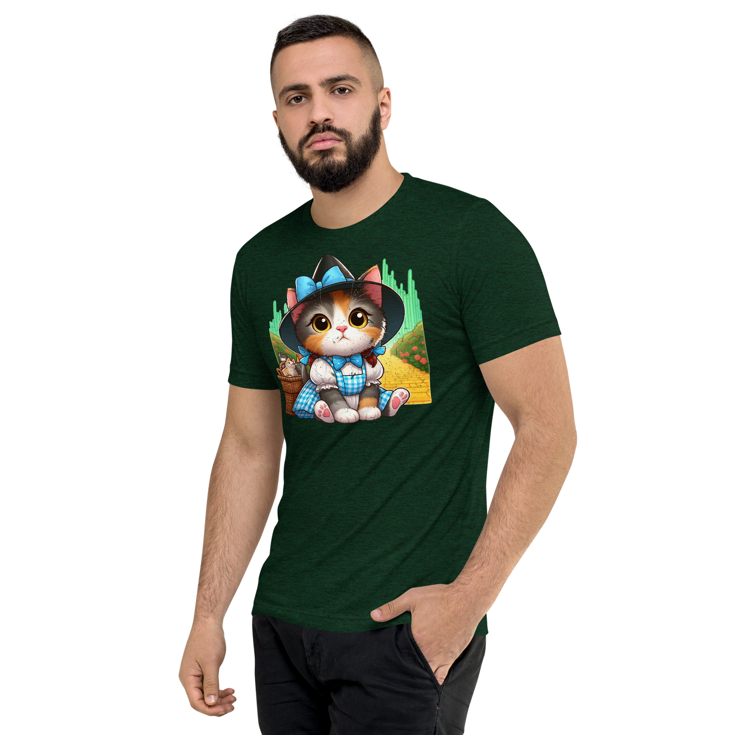 Kitten on a Yellow Brick Road - Unisex Triblend