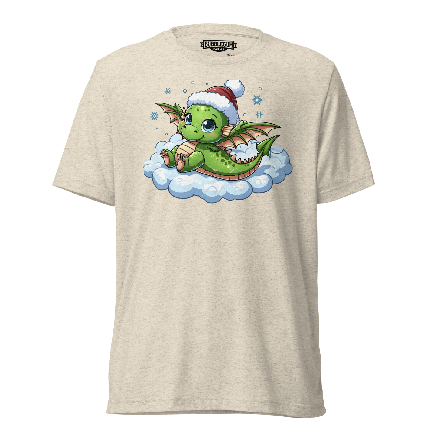 Green Dragon in the Clouds - Unisex Triblend Tee