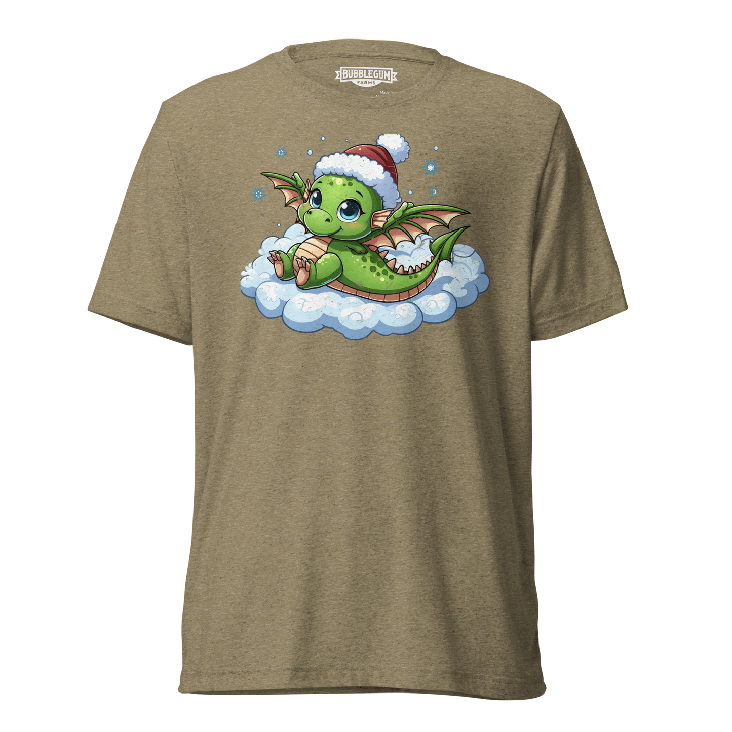 Green Dragon in the Clouds - Unisex Triblend Tee