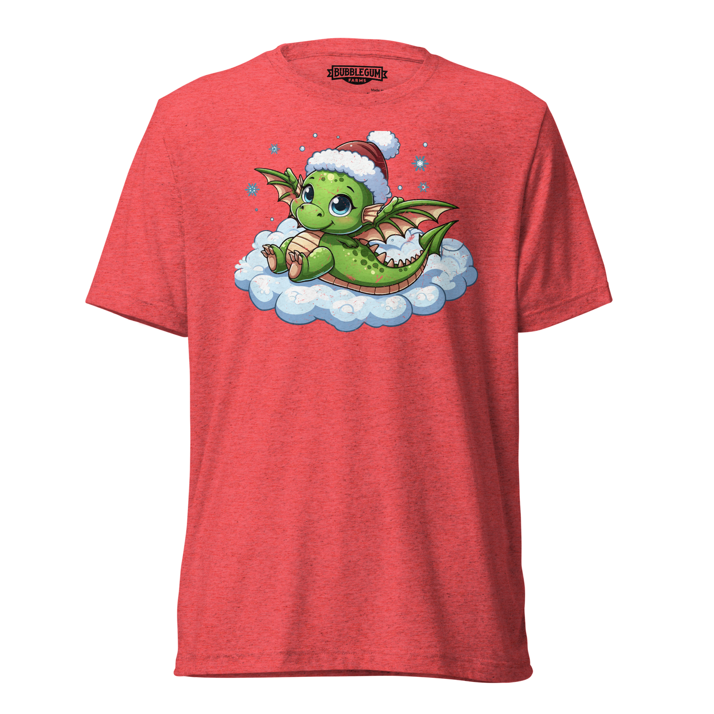 Green Dragon in the Clouds - Unisex Triblend Tee