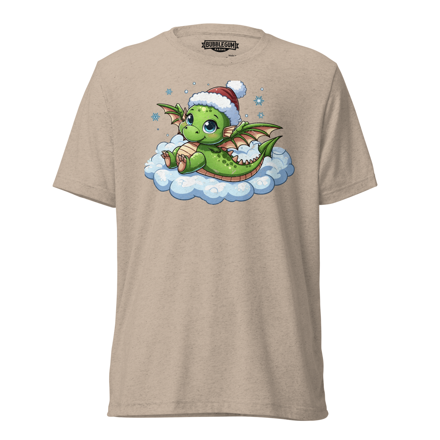 Green Dragon in the Clouds - Unisex Triblend Tee