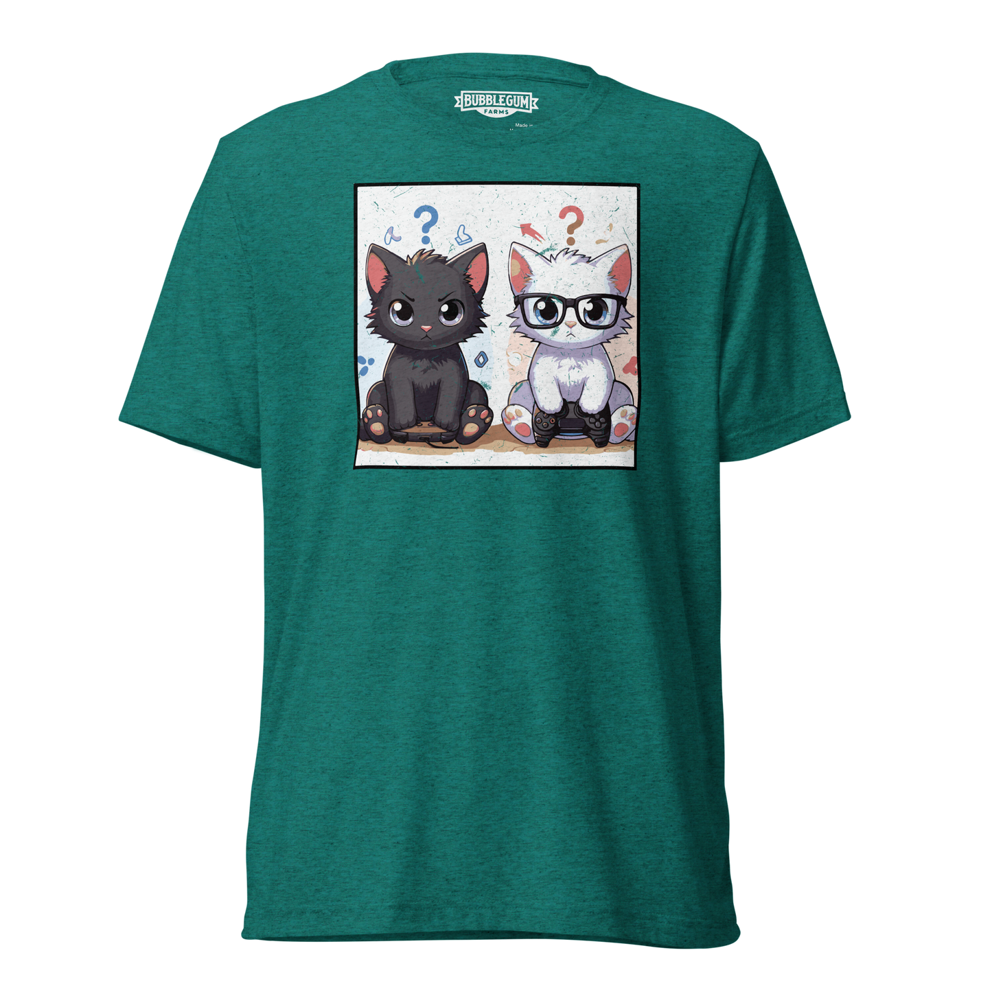 Gamer Kittens - Brothers - Unisex Triblend Tee