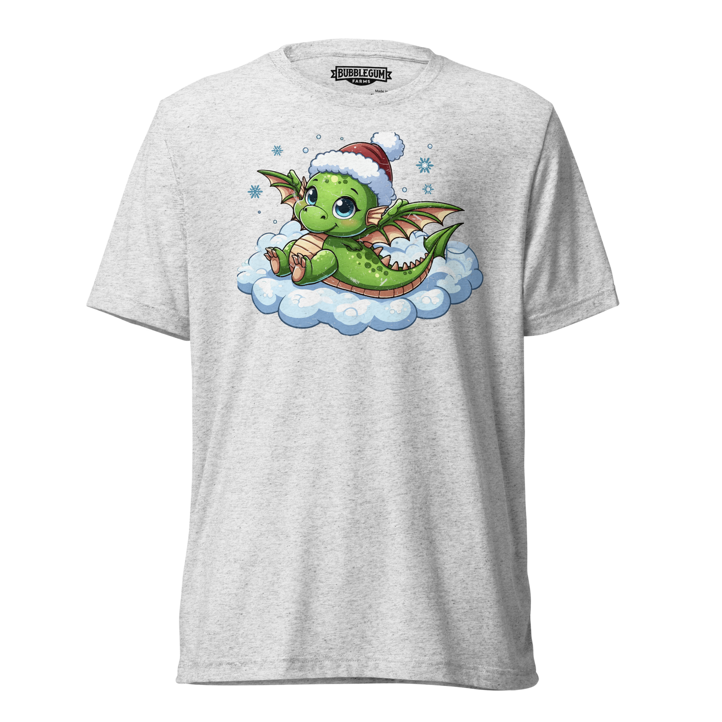 Green Dragon in the Clouds - Unisex Triblend Tee