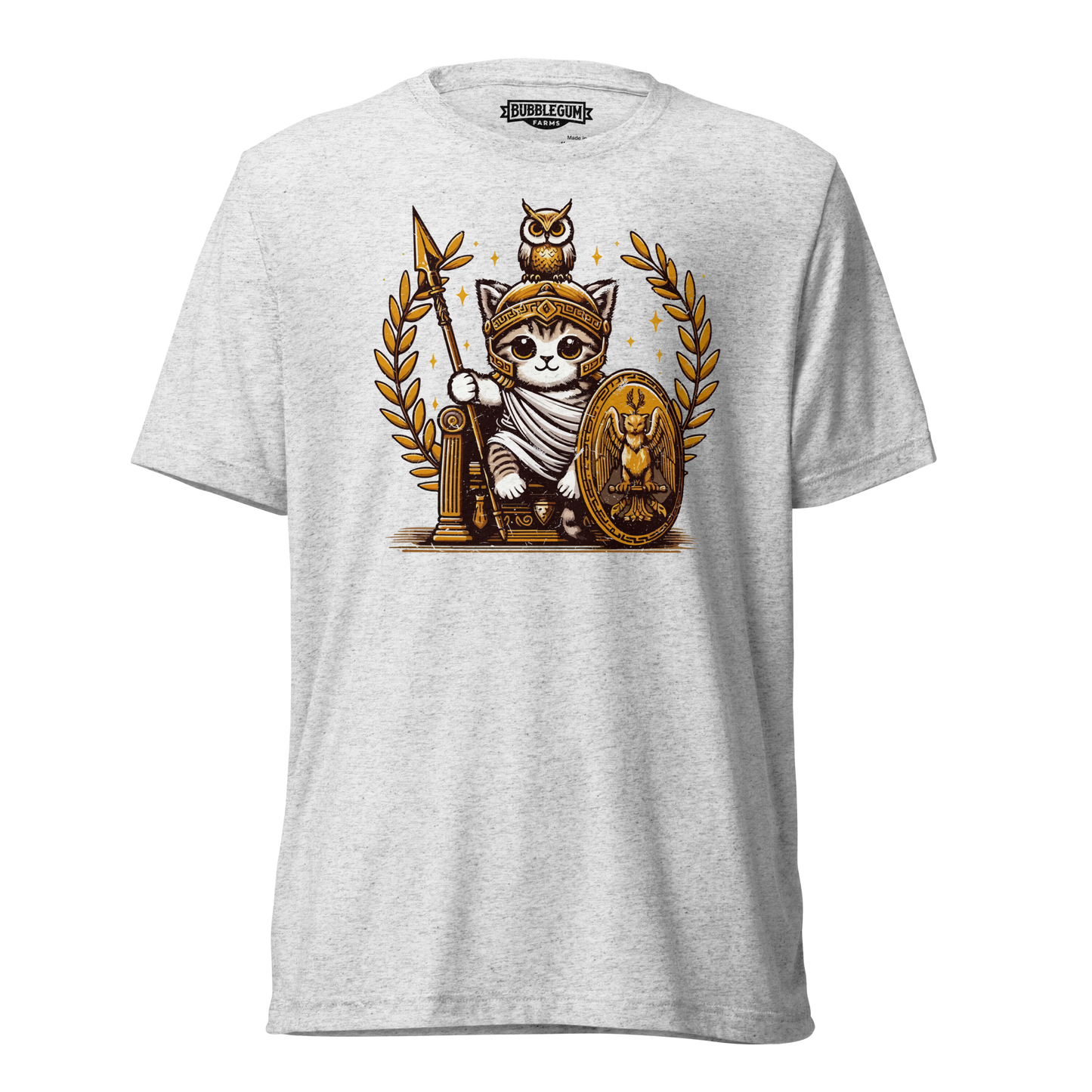Roman Kitten with Owl - Unisex Triblend
