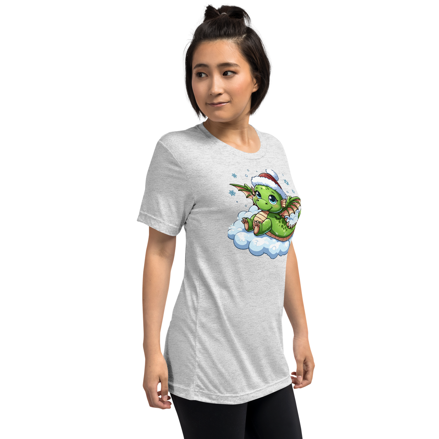 Green Dragon in the Clouds - Unisex Triblend Tee