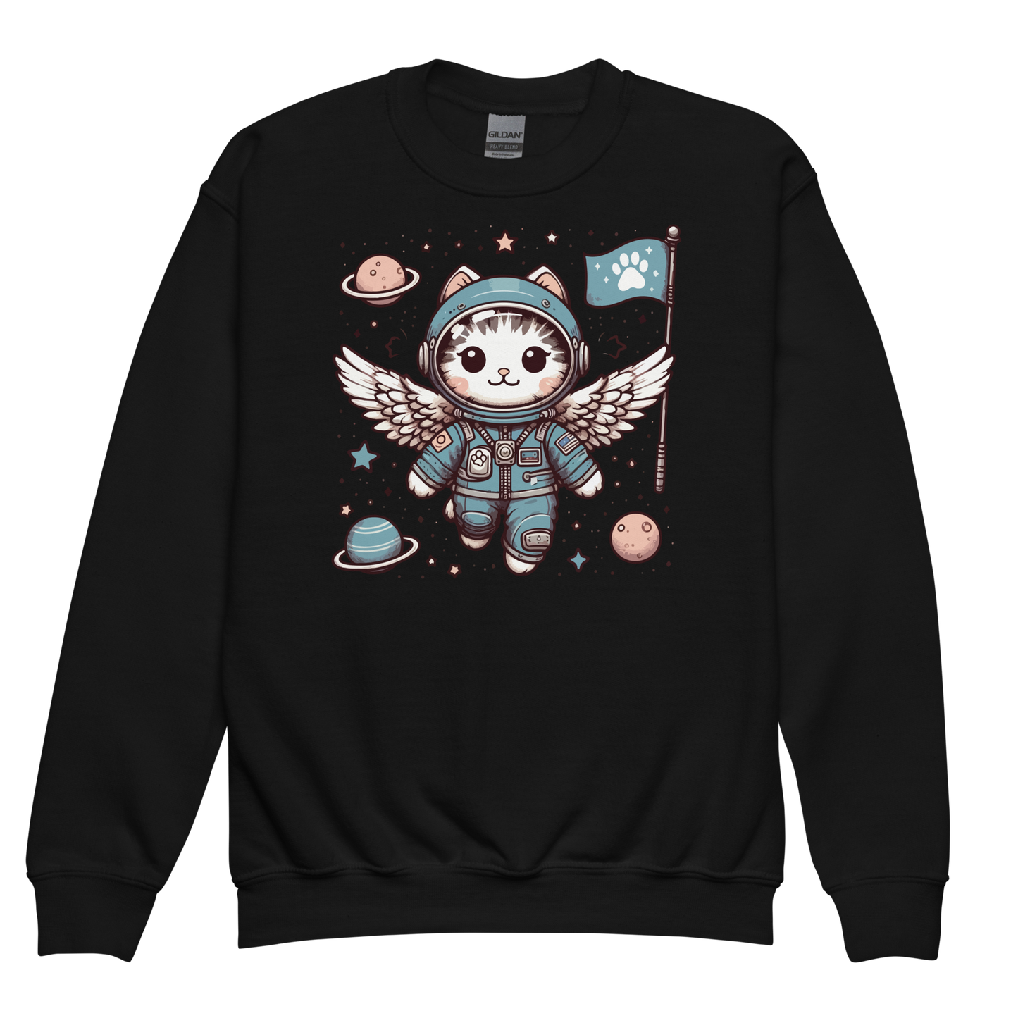 Space Kitten with Wings - Youth Sweatshirt