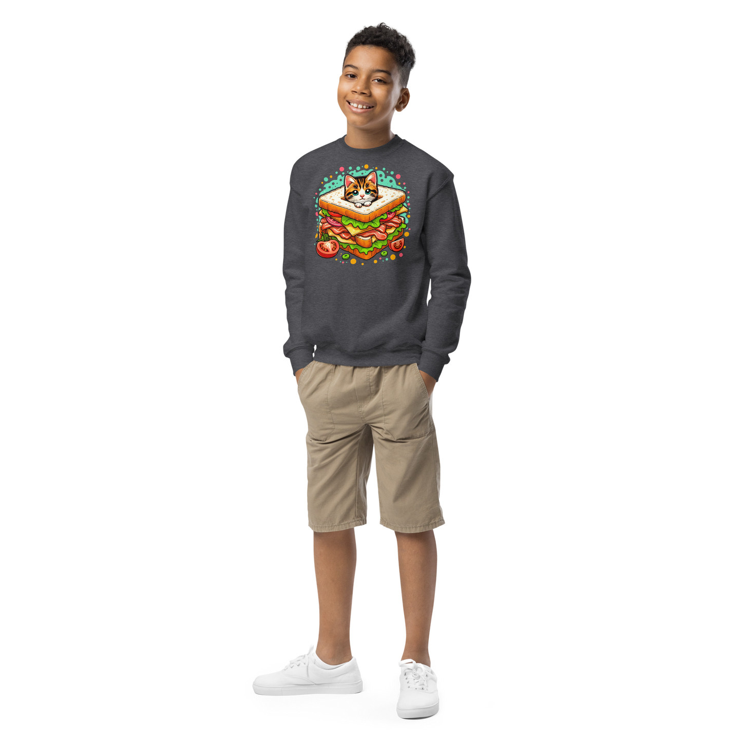 Kitten in a Sandwich - Youth Sweatshirt