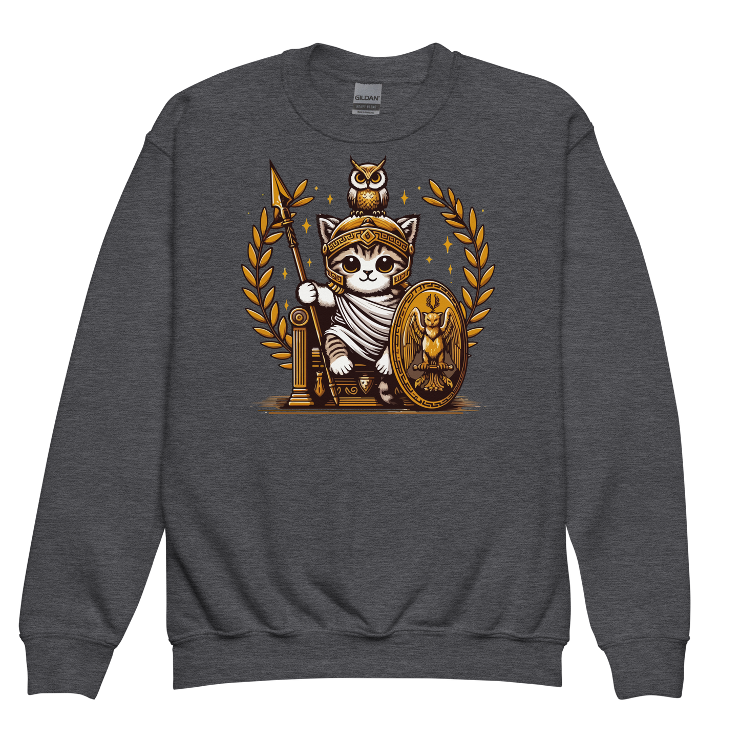 Roman Kitten with Owl - Youth Sweatshirt
