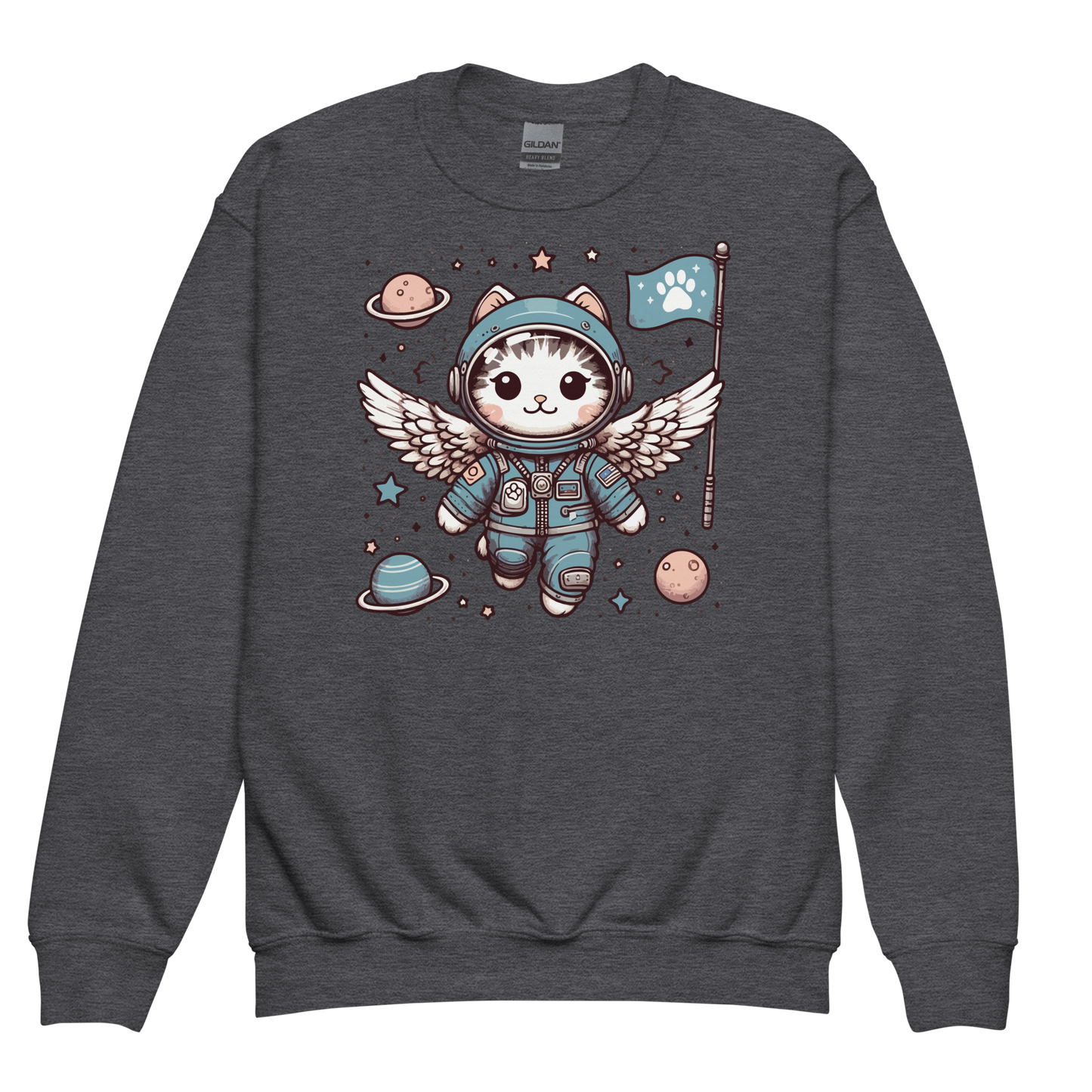 Space Kitten with Wings - Youth Sweatshirt