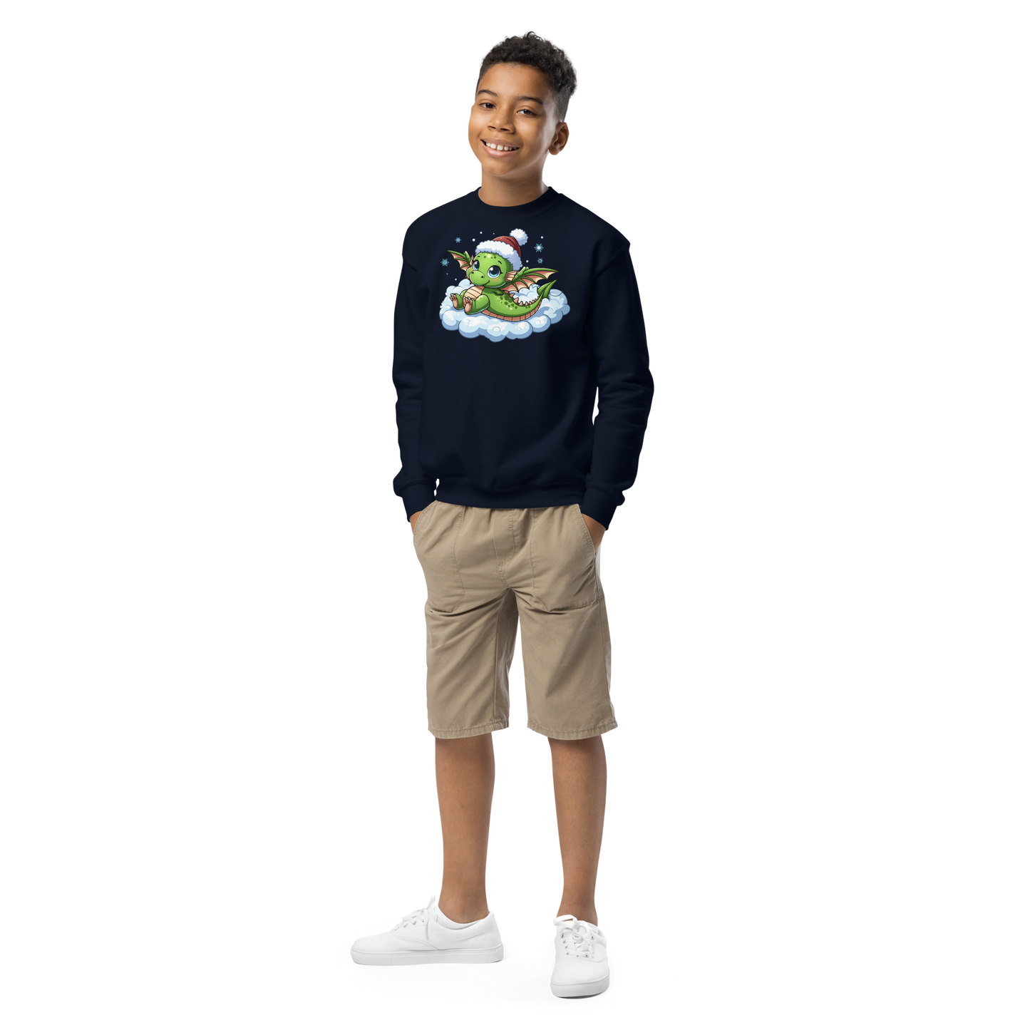 Green Dragon in the Clouds - Youth Sweatshirt