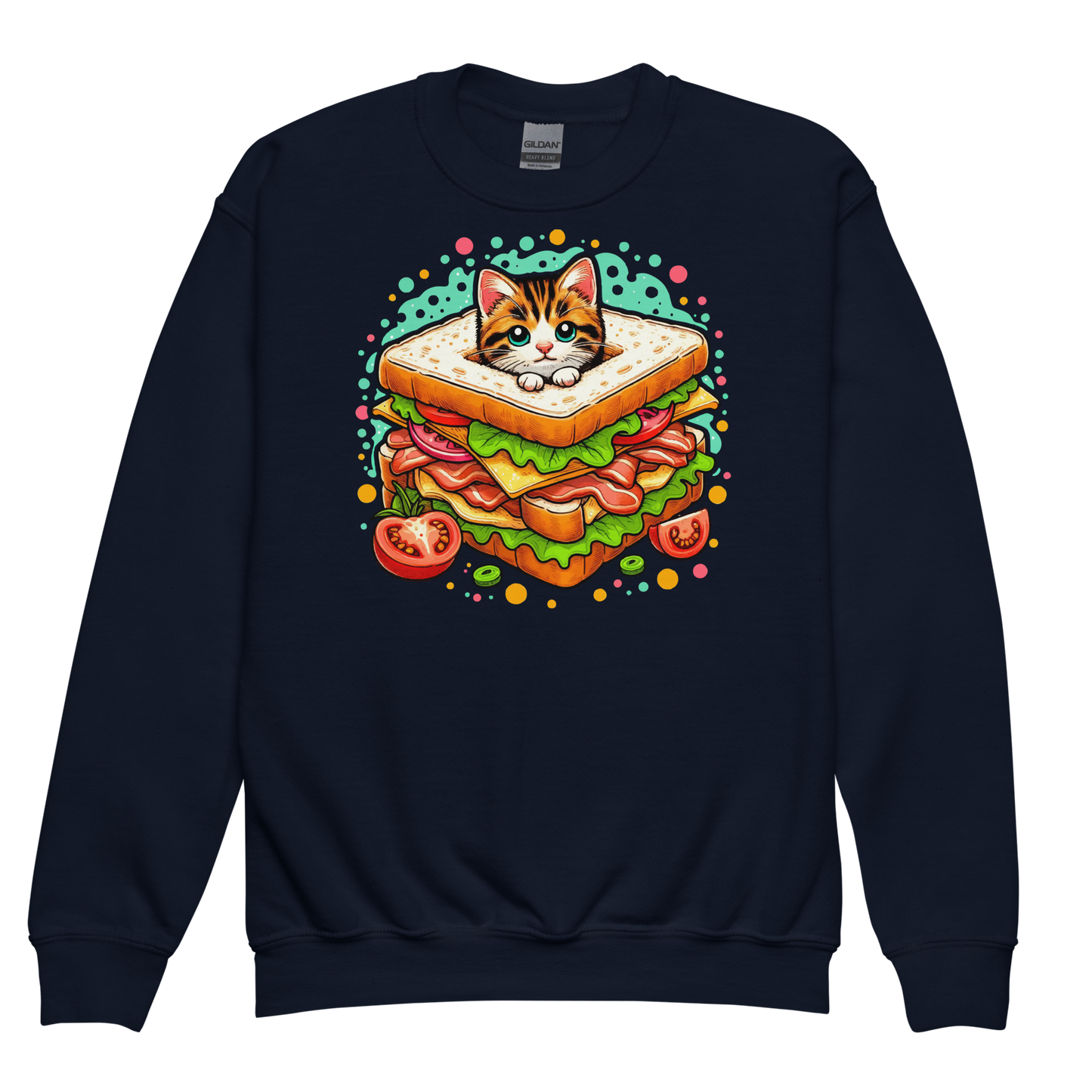 Kitten in a Sandwich - Youth Sweatshirt