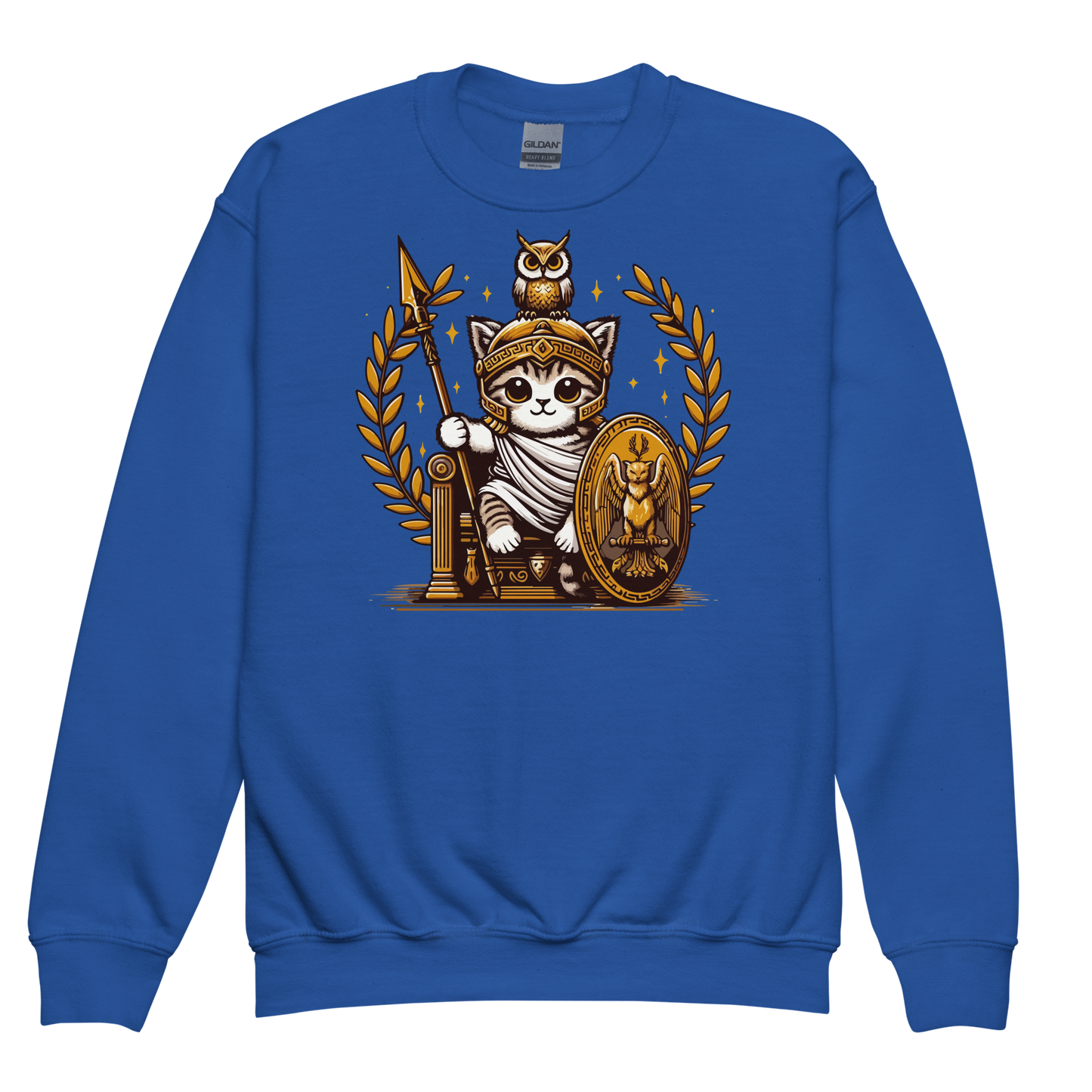 Roman Kitten with Owl - Youth Sweatshirt