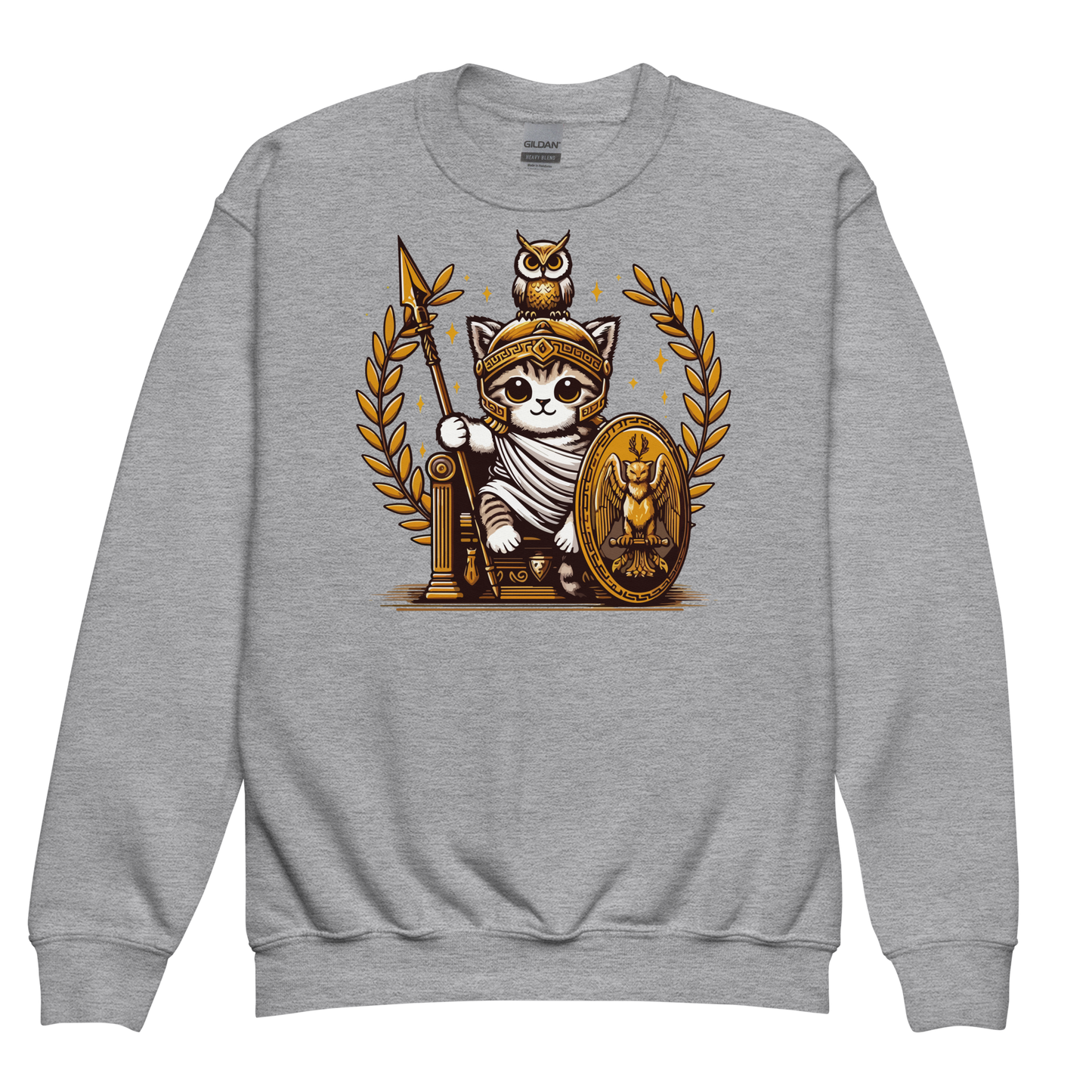 Roman Kitten with Owl - Youth Sweatshirt