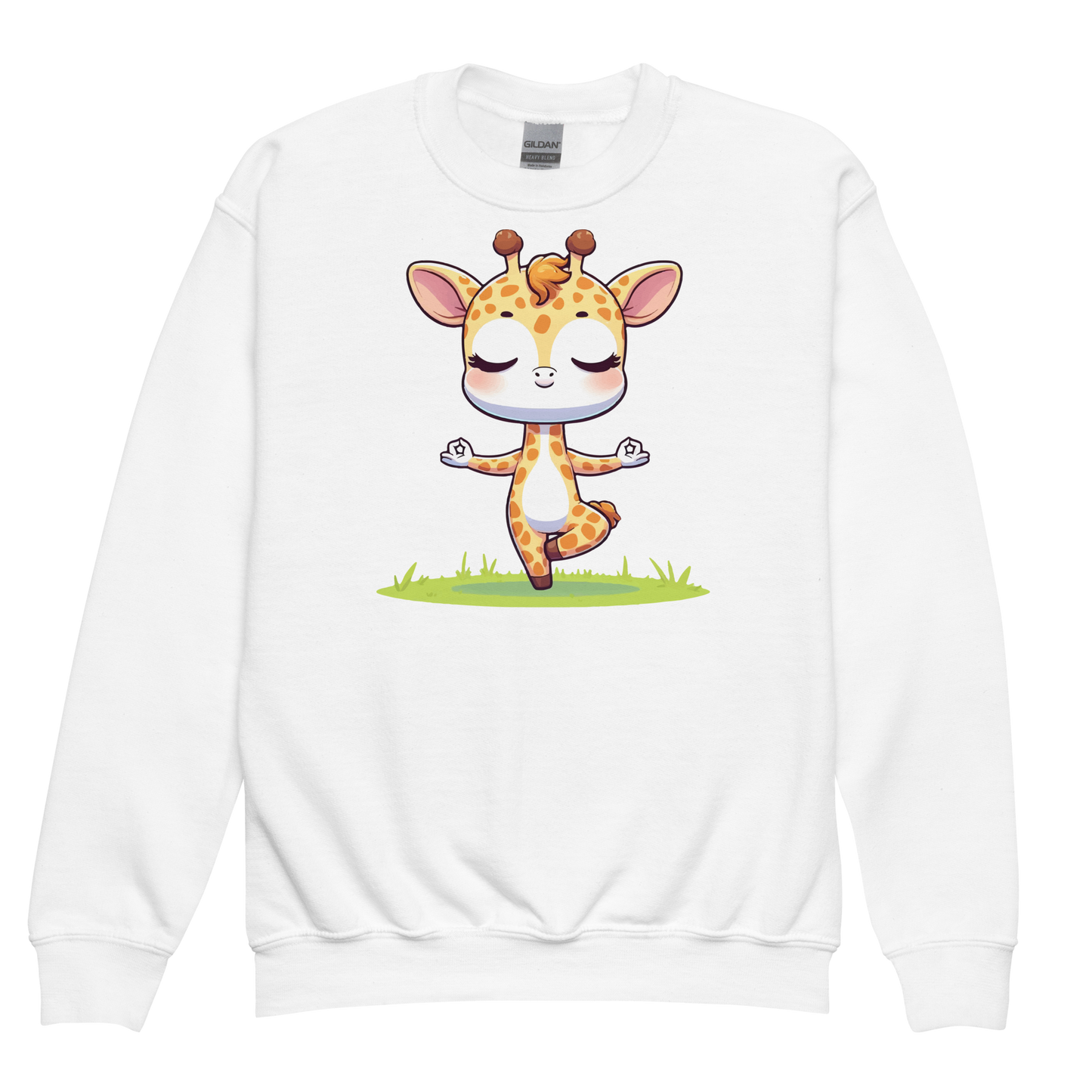 Giraffe doing Yoga - Youth Sweatshirt