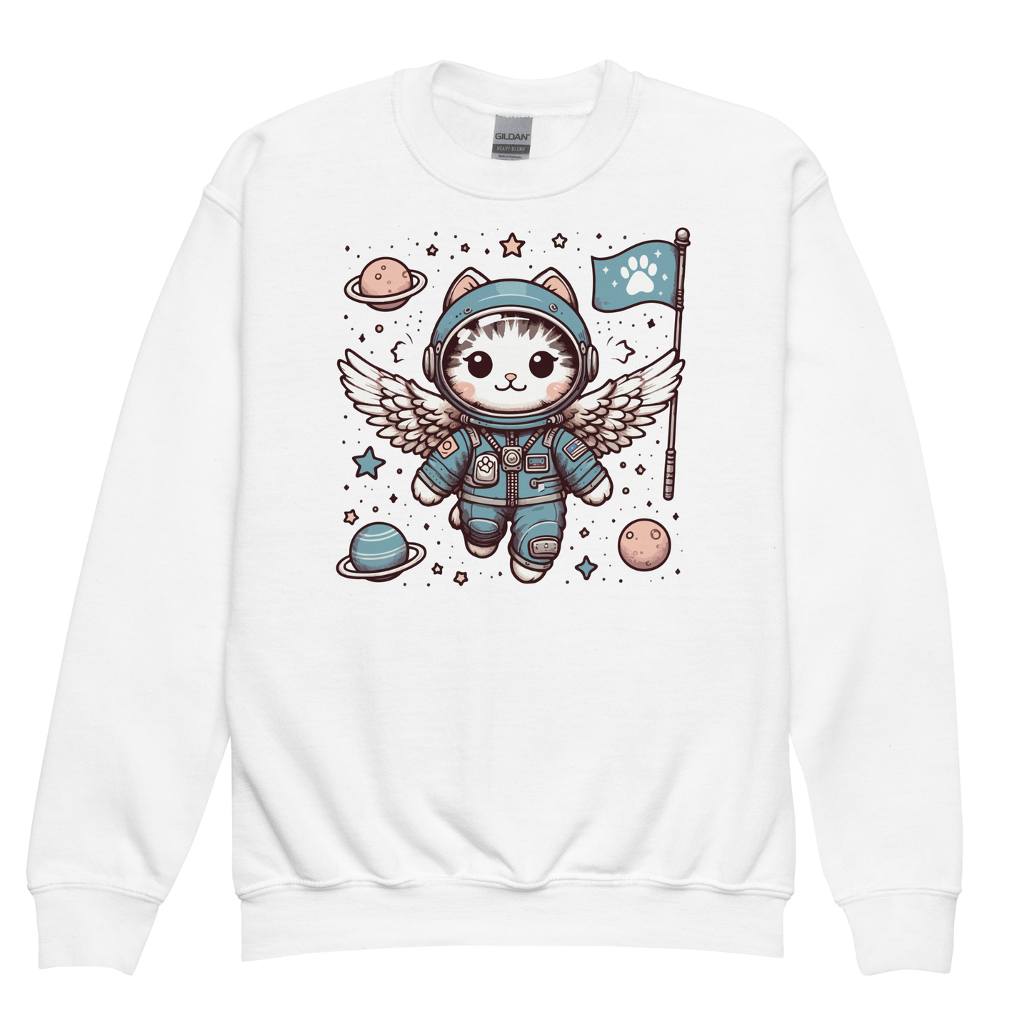 Space Kitten with Wings - Youth Sweatshirt