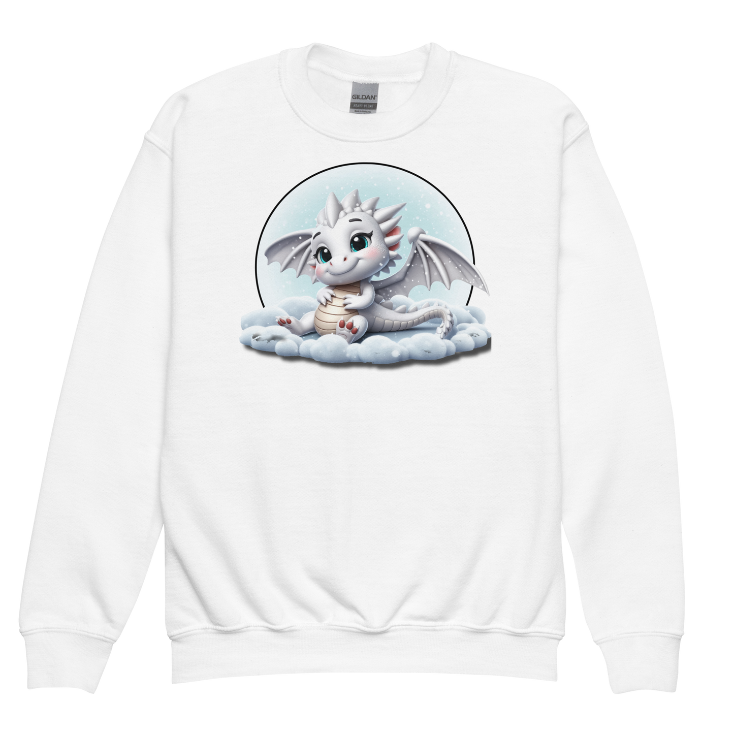 White Dragon in the Clouds - Youth Sweatshirt