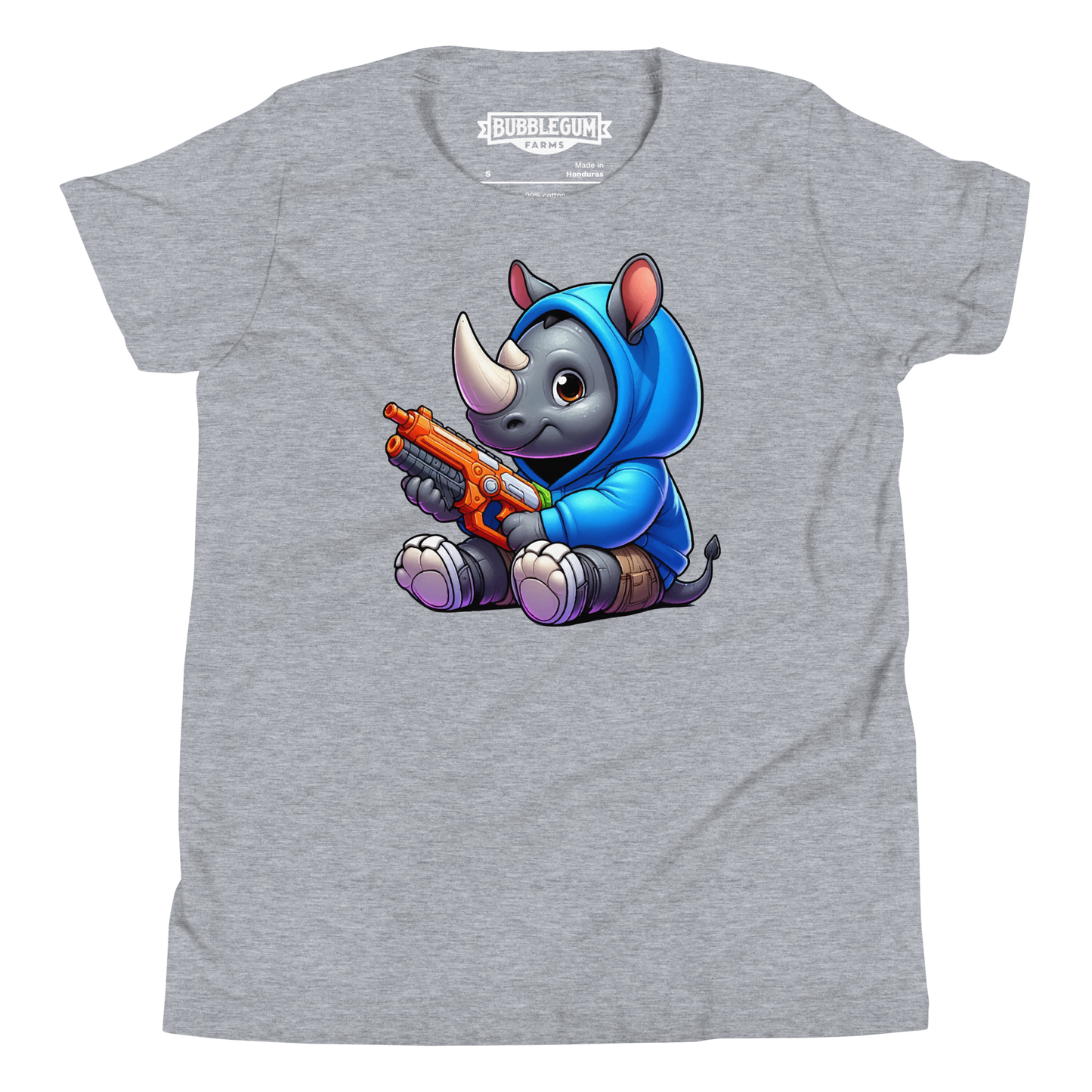 Baby Rhino with Foam Dart Blaster - Youth Staple Tee