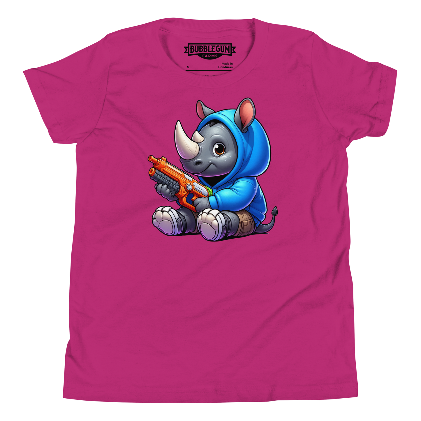 Baby Rhino with Foam Dart Blaster - Youth Staple Tee