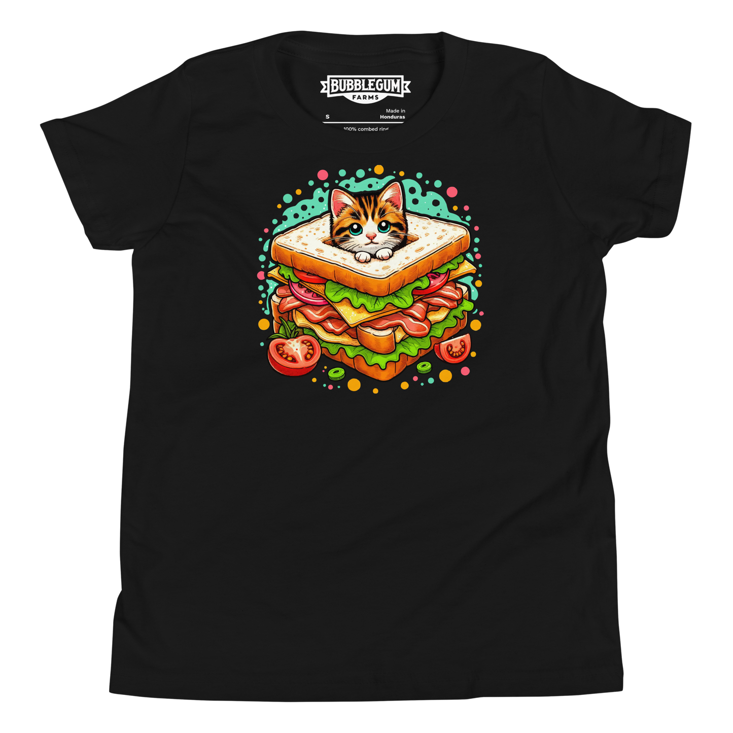 Kitten in a Sandwich - Youth Staple Tee
