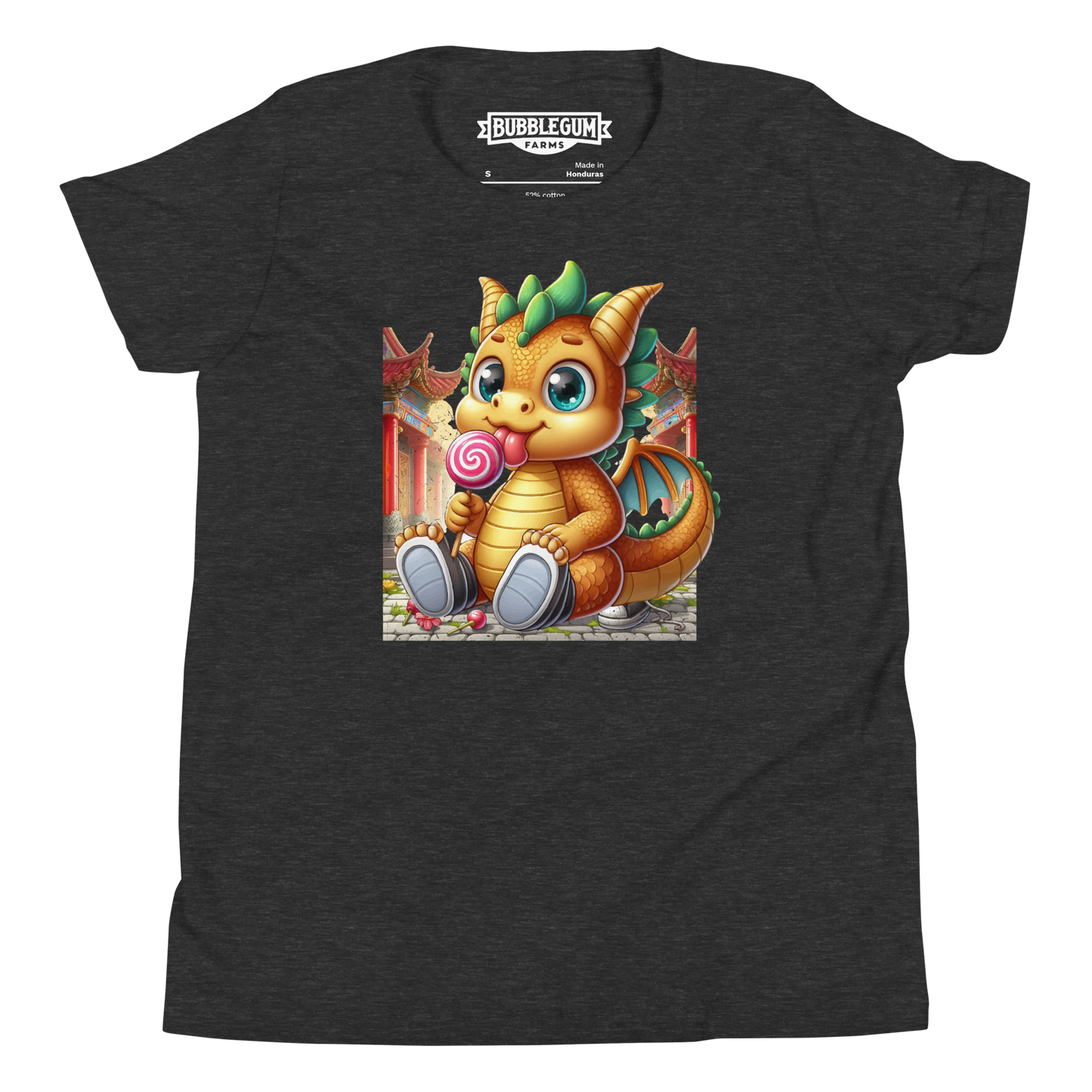 Dragon in Town with Lolipop - Youth Staple Tee