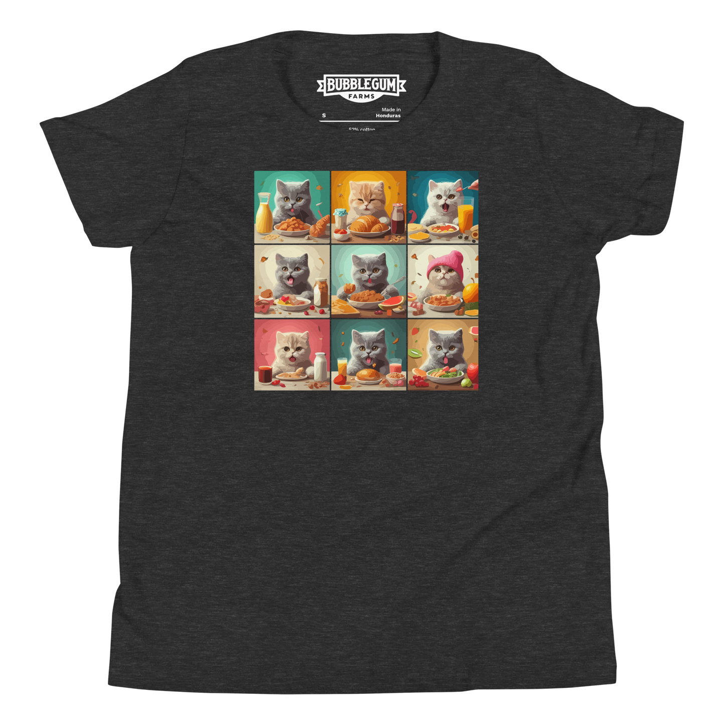Kittens Eating Collage - Youth Staple Tee