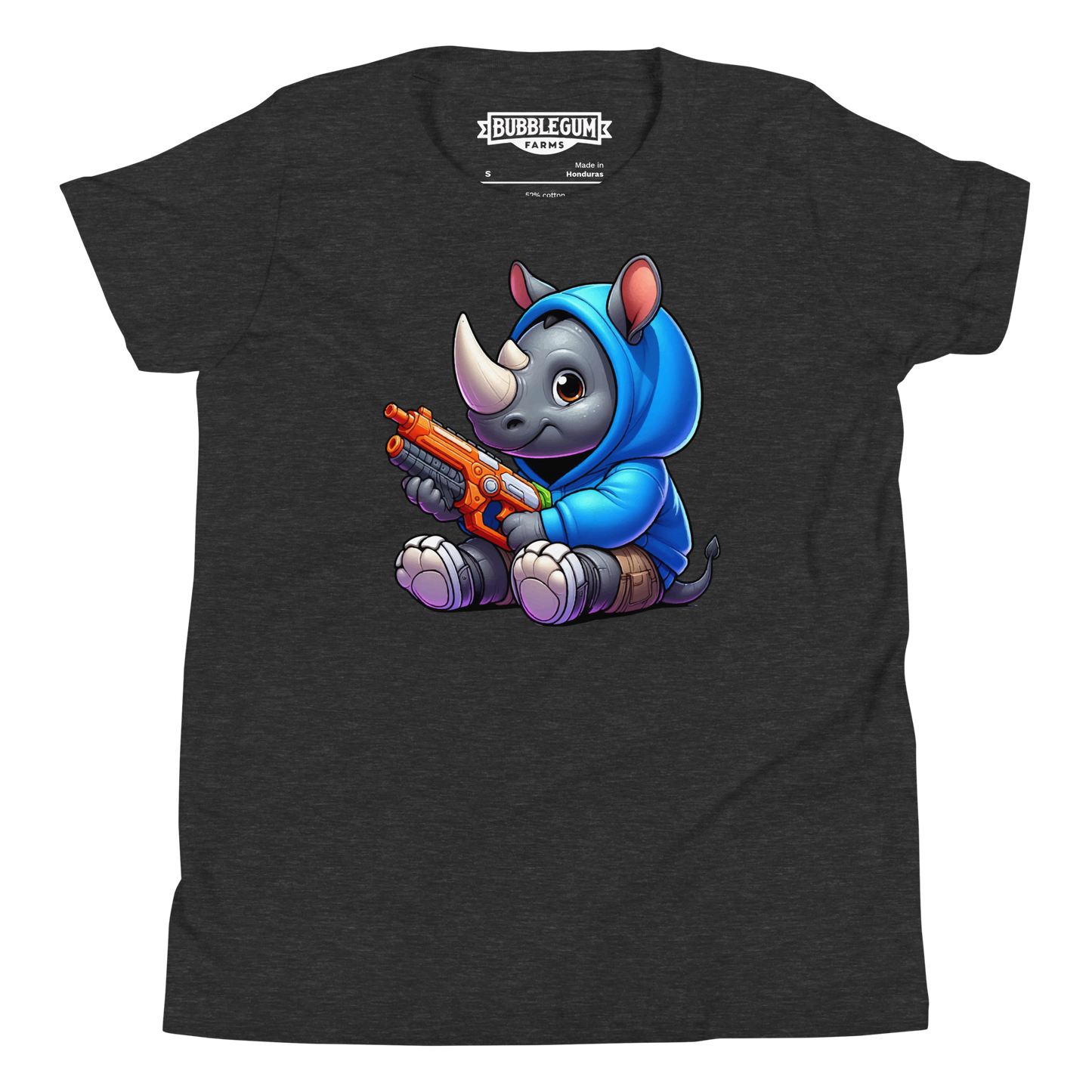 Baby Rhino with Foam Dart Blaster - Youth Staple Tee